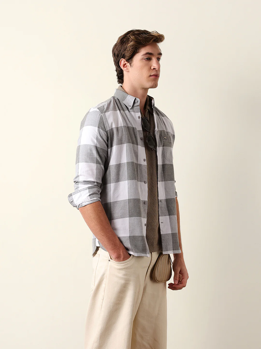 Men Checked Casual Shirt - Image 5