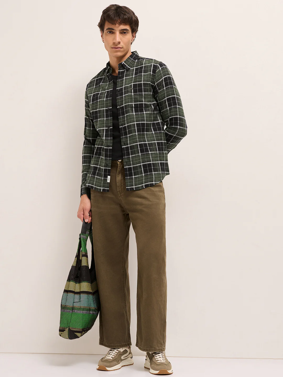 Men Checked Casual Shirt - Image 4