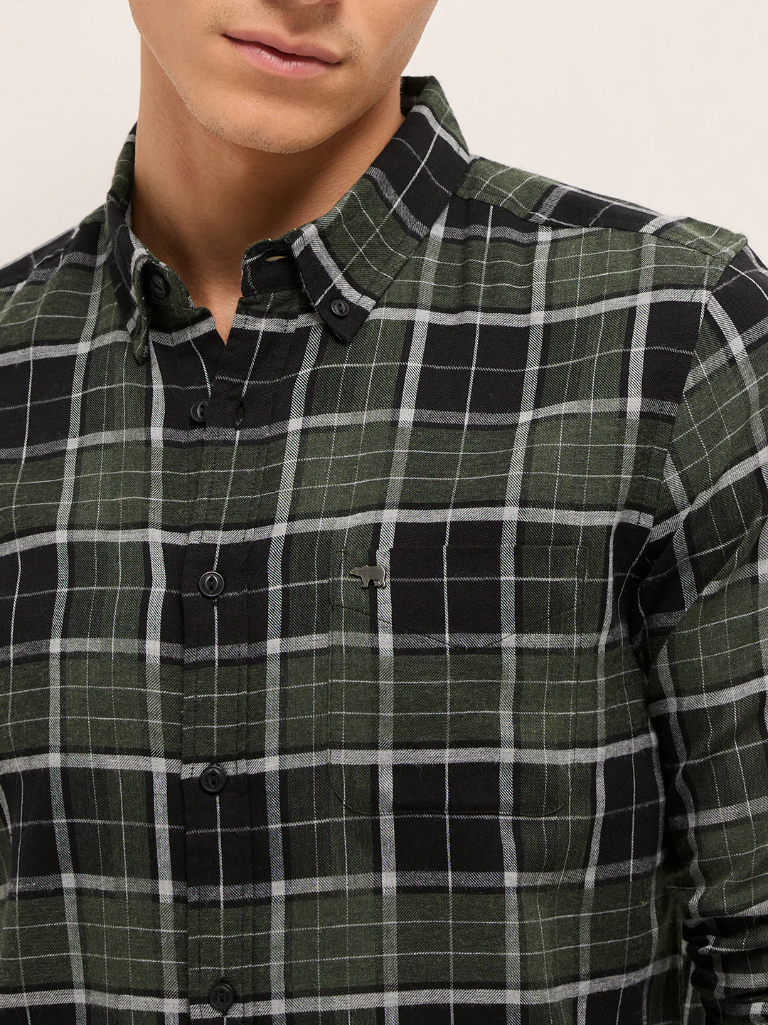Men Checked Casual Shirt - Image 5