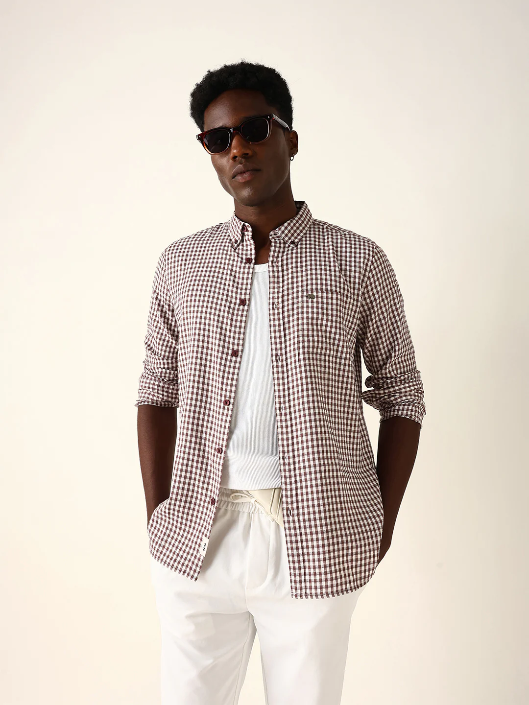 Men Checked Casual Shirt