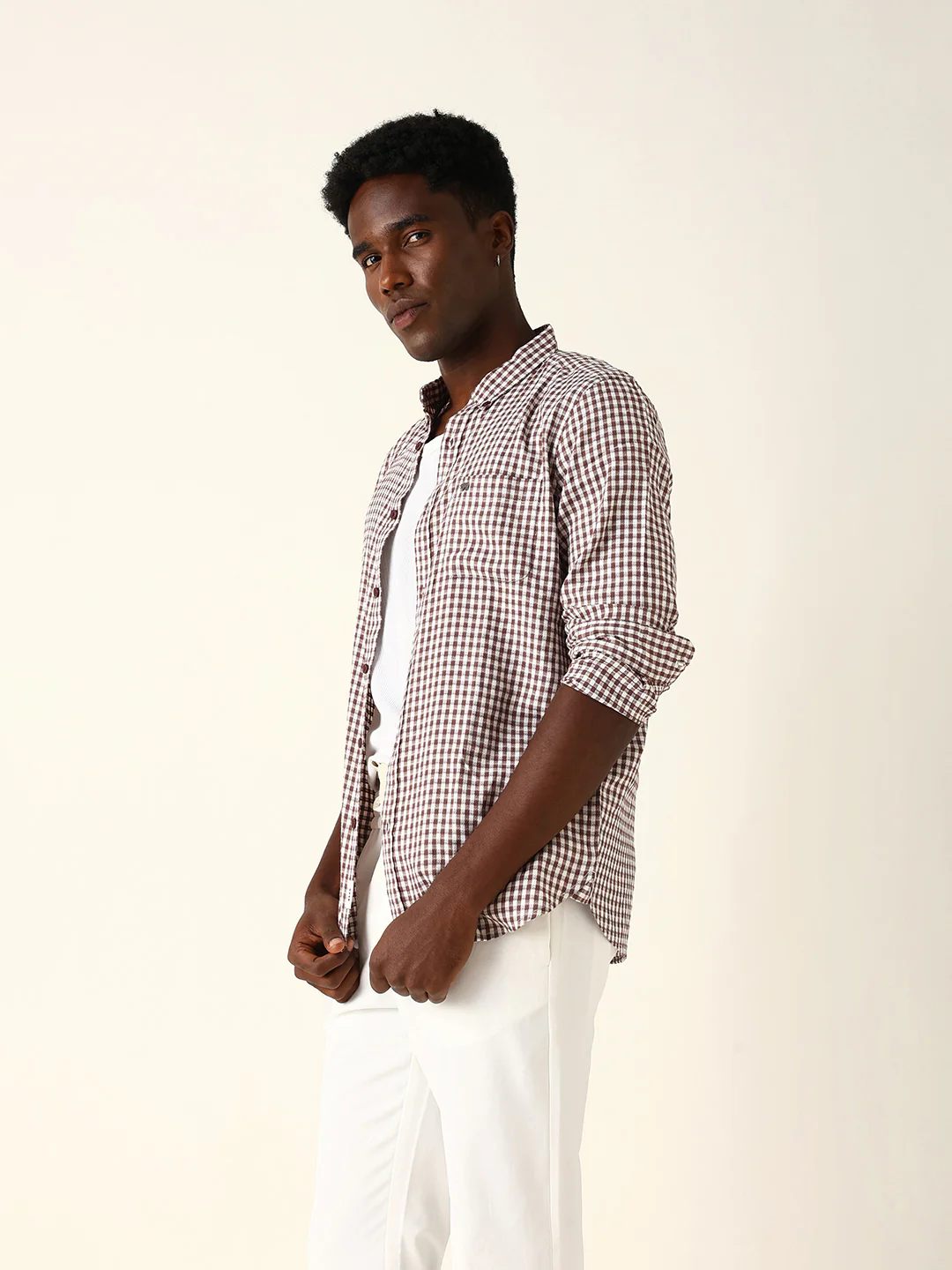 Men Checked Casual Shirt - Image 3