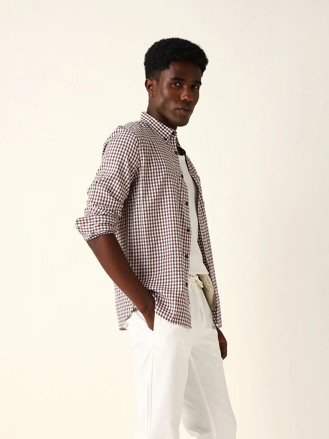 Men Checked Casual Shirt - Image 4