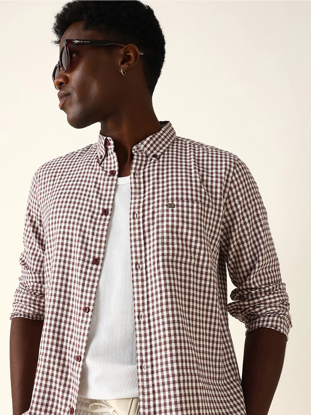 Men Checked Casual Shirt - Image 6