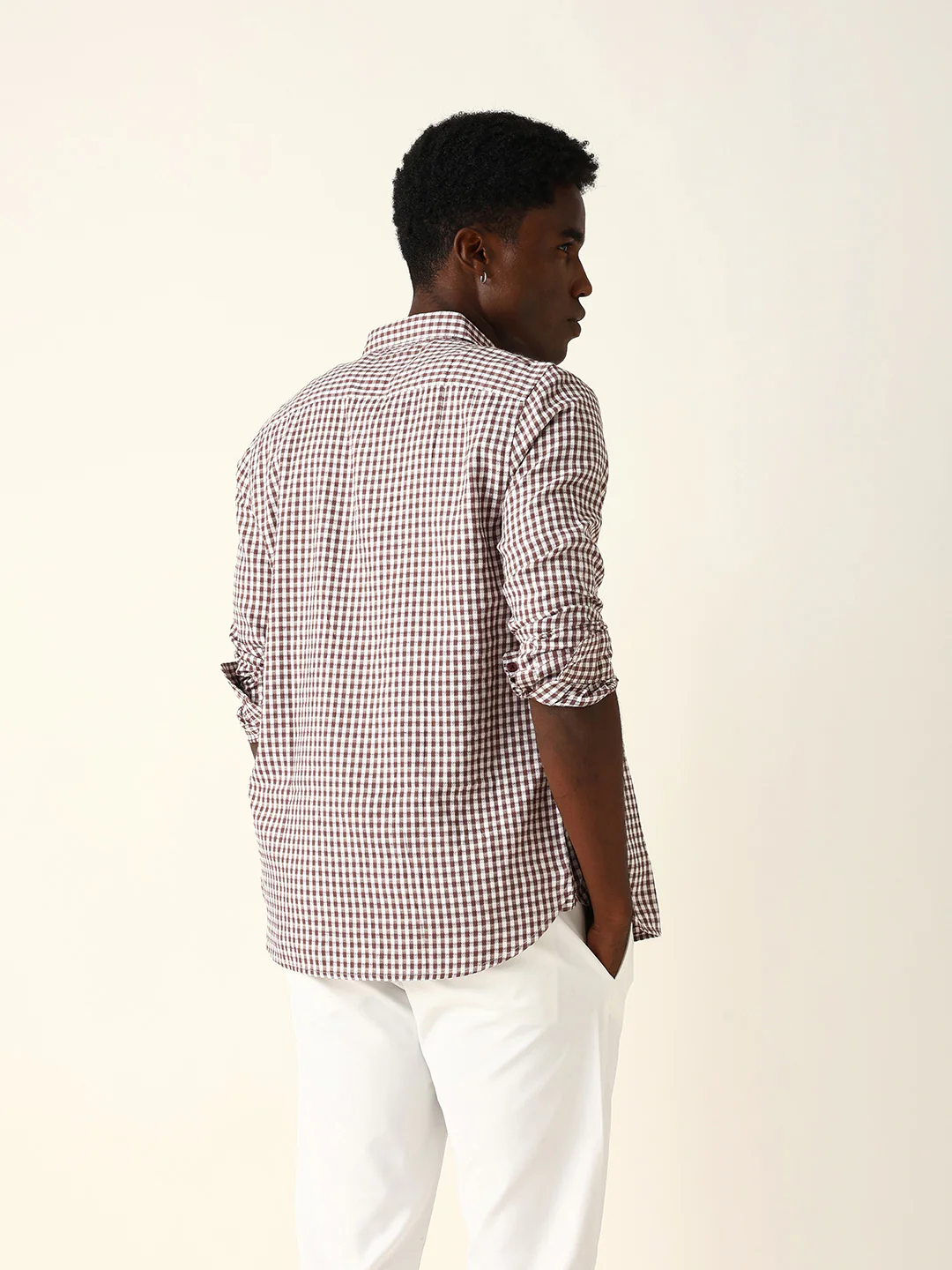 Men Checked Casual Shirt - Image 7