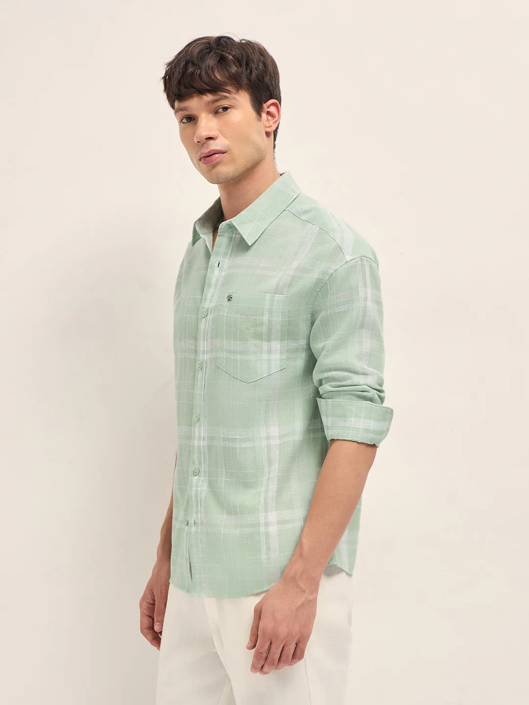 Men Checked Casual Shirt - Image 3