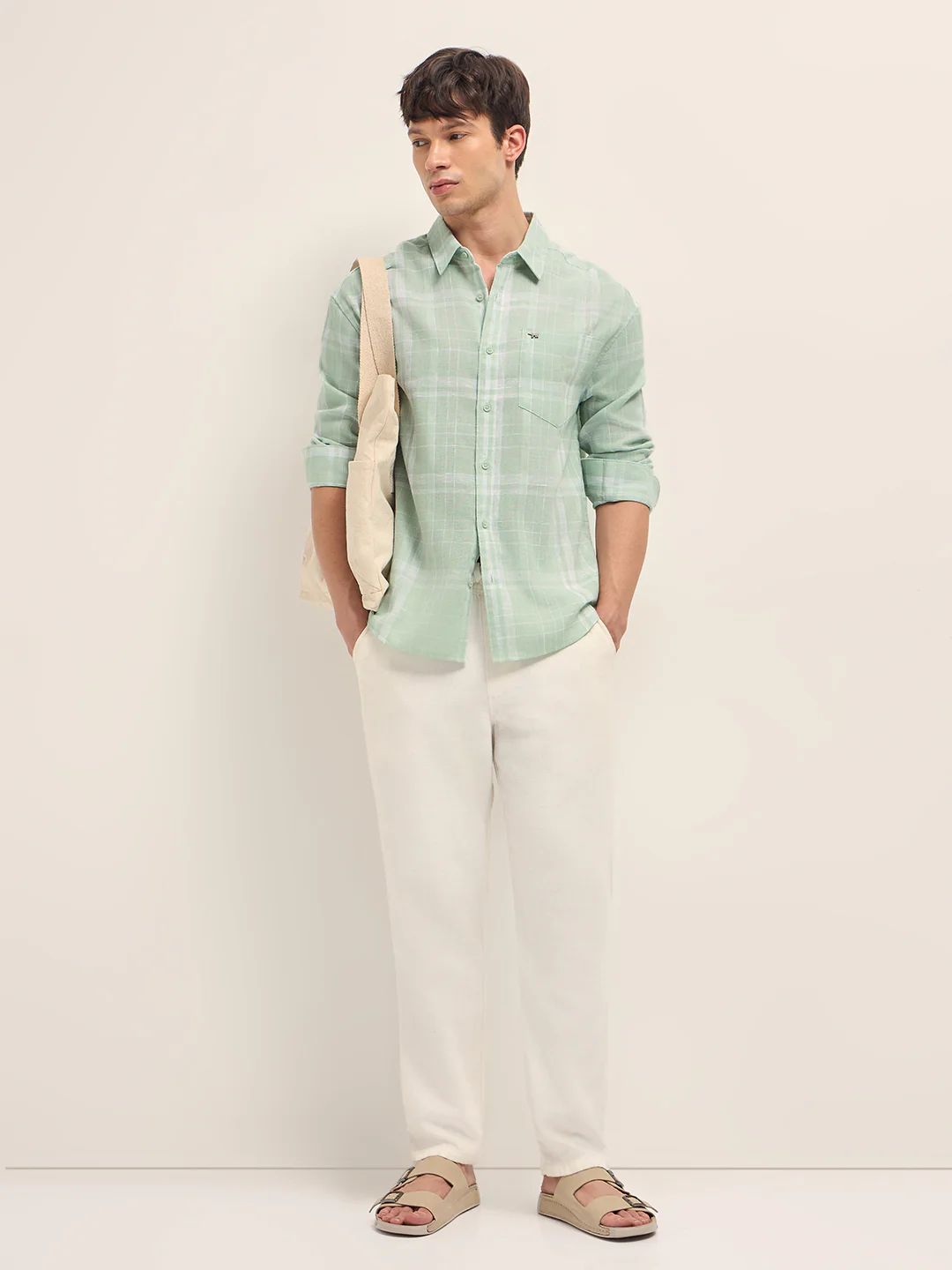 Men Checked Casual Shirt - Image 4