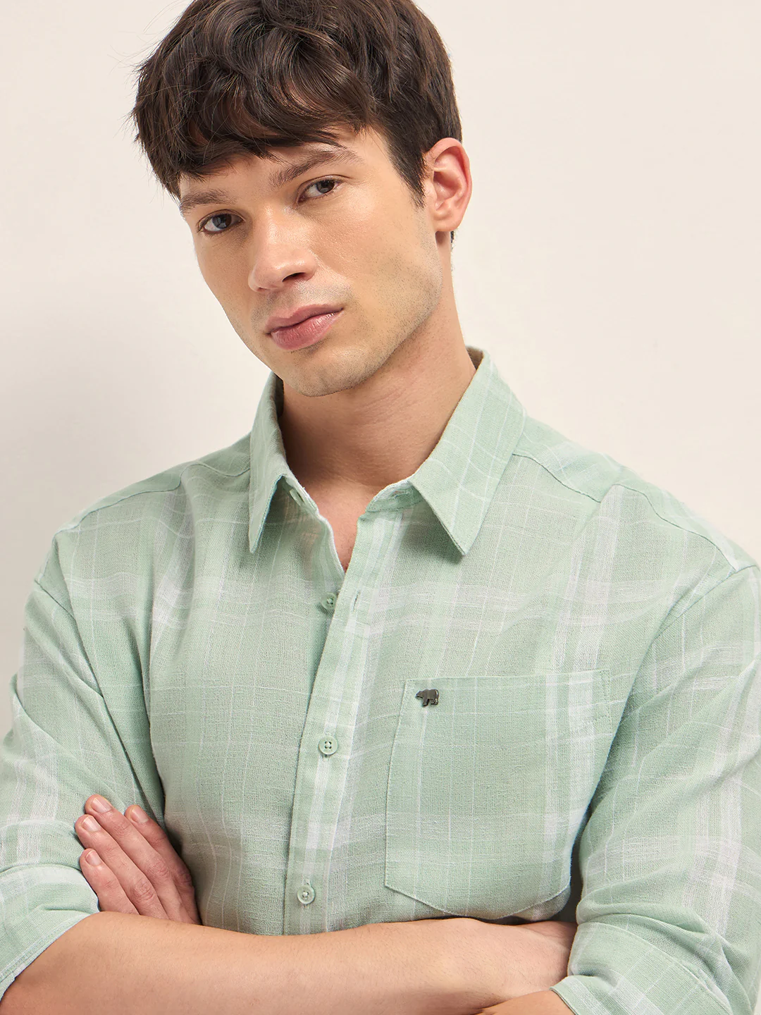 Men Checked Casual Shirt - Image 5