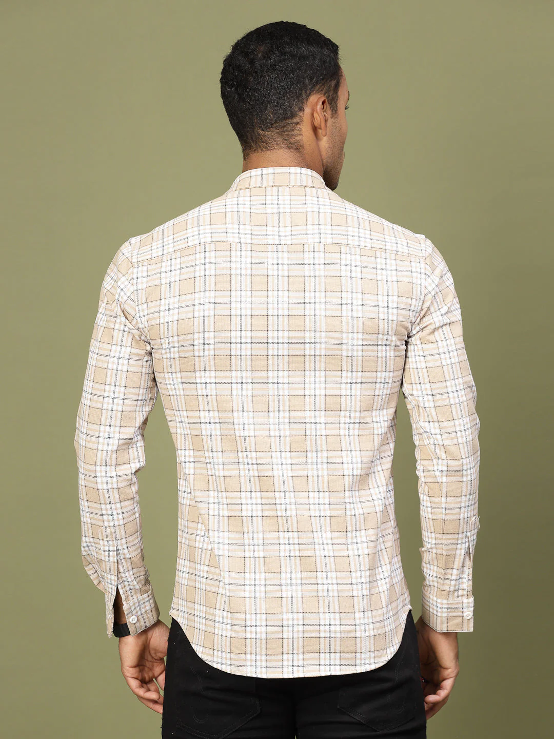 Men Checked Cotton Fabric Utility Shirt - Image 4