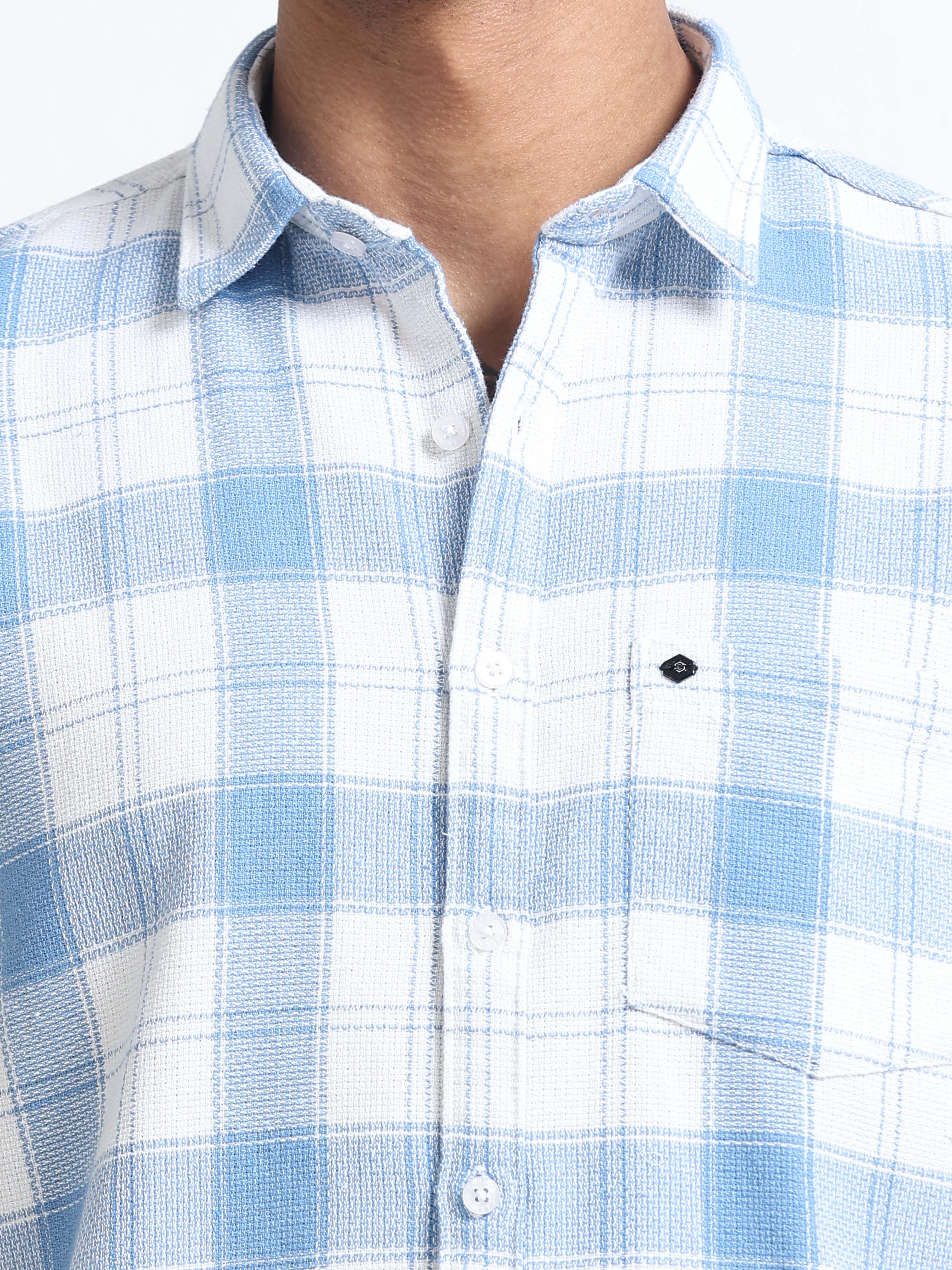 Men Checkered Half Sleeve Casual Shirt - Image 5