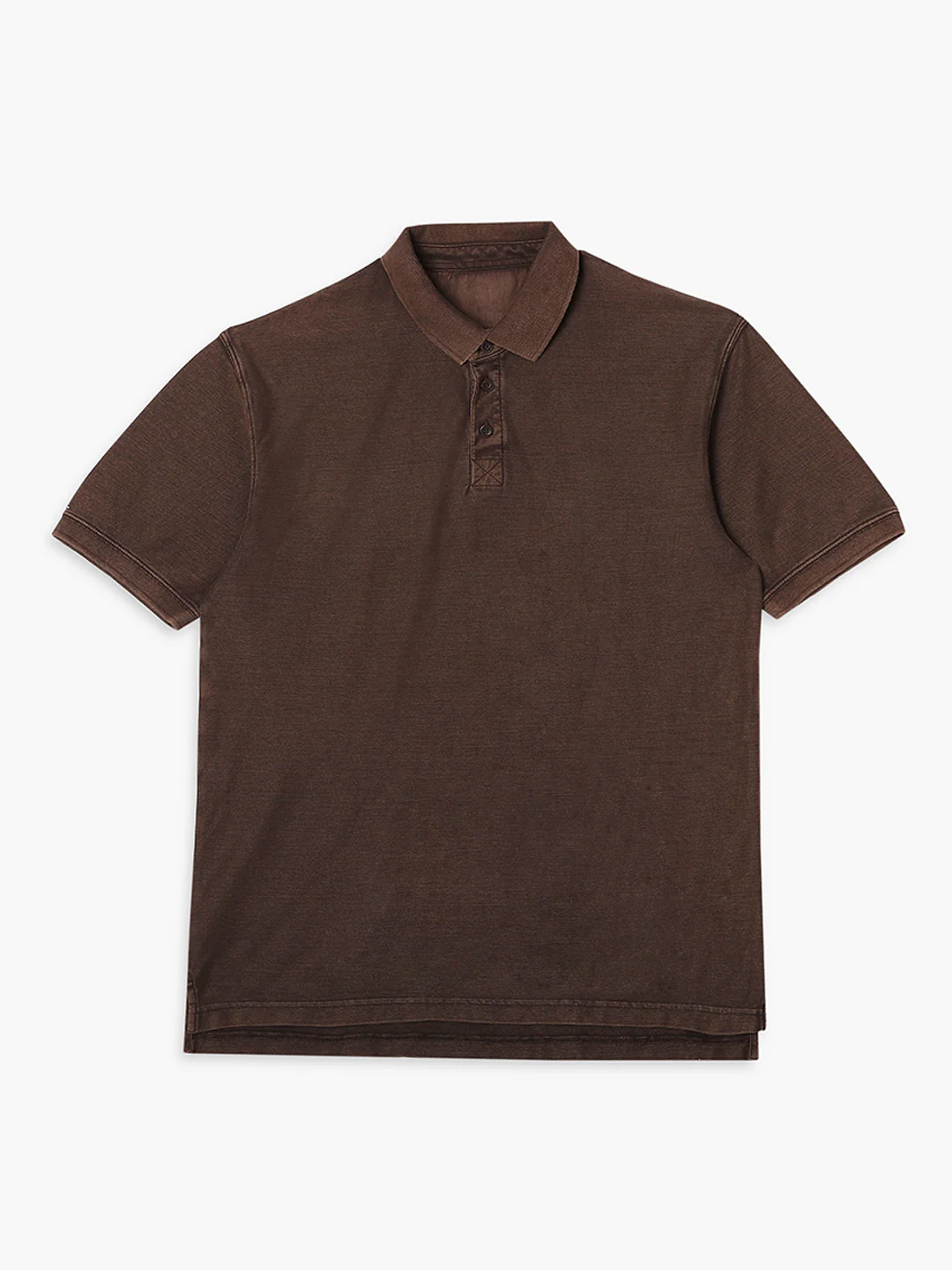 Men Choco Drop Shoulder Oversize Polo T-Shirt - Image 7