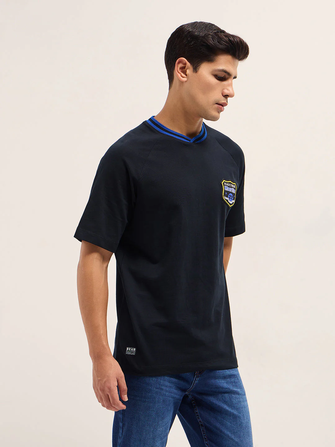 Men Classic Black Embroidered Patch - Image 3