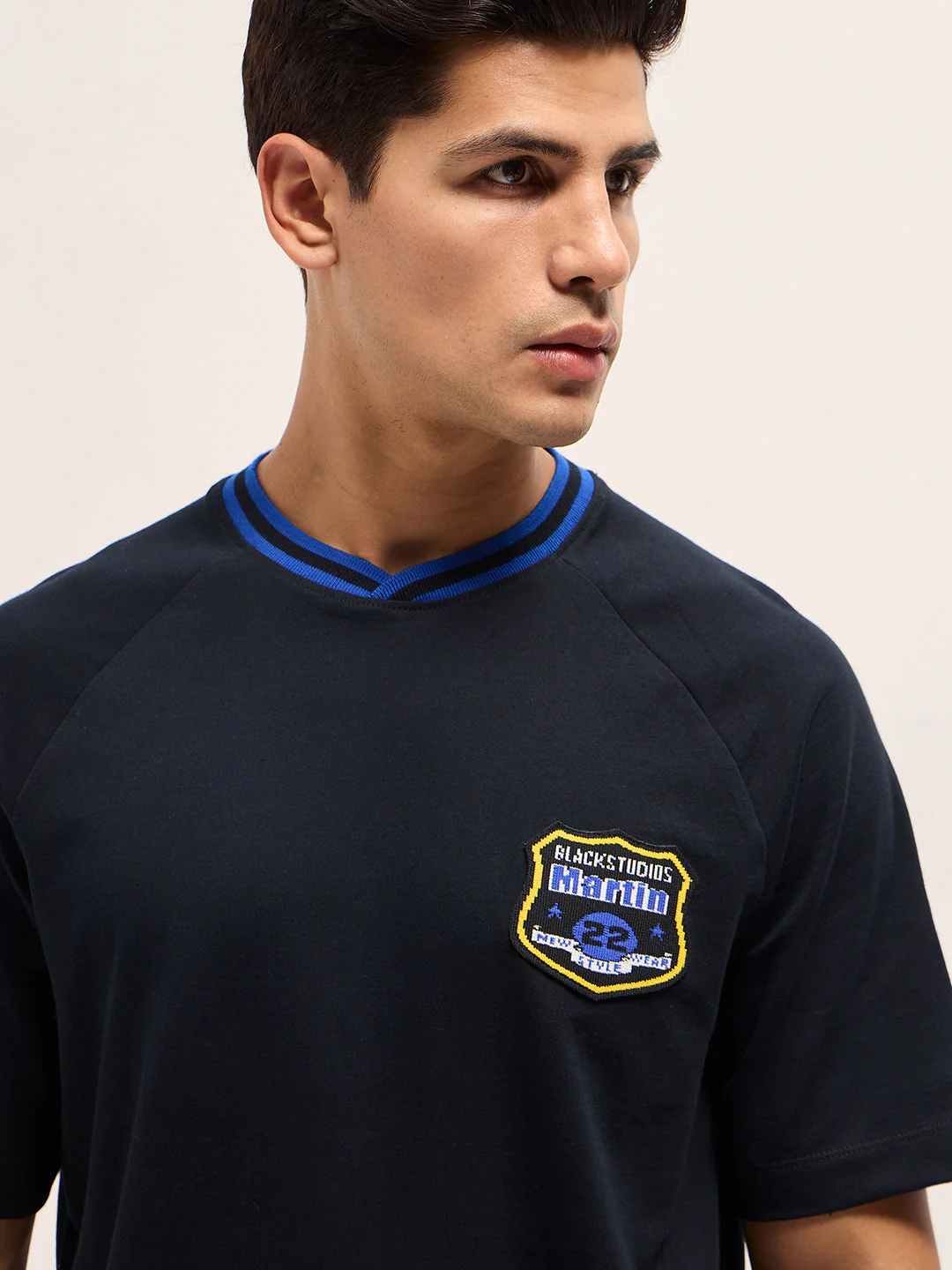 Men Classic Black Embroidered Patch - Image 5