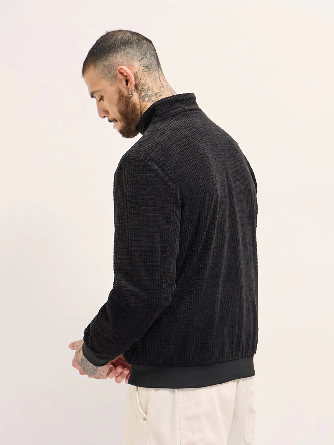 Men Classic Black Jacket - Image 2