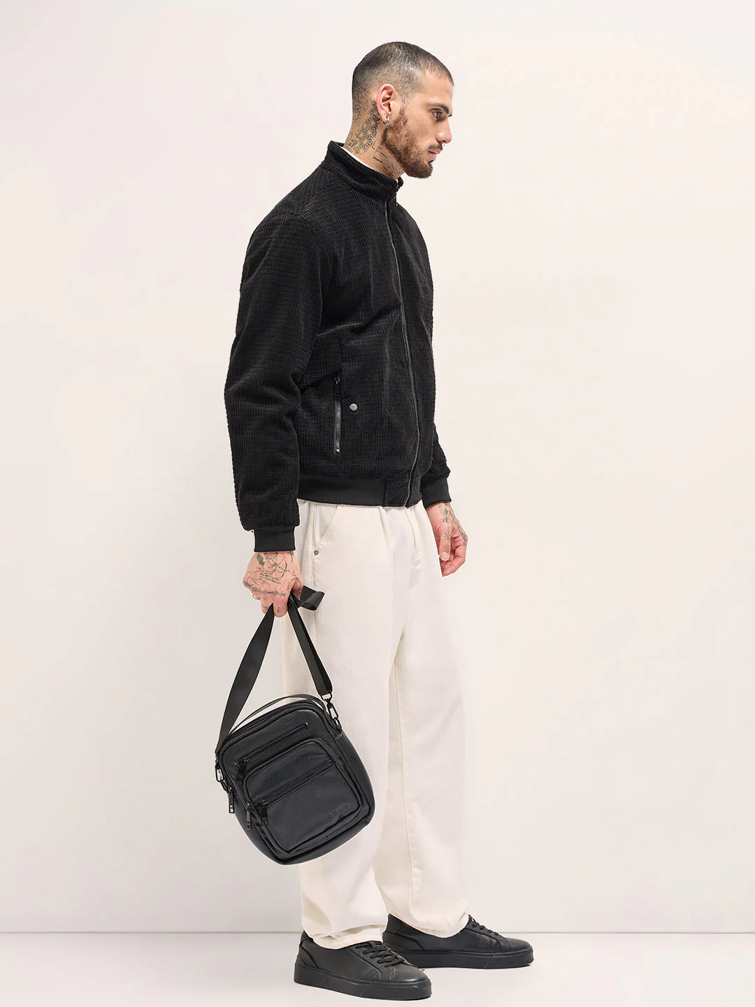 Men Classic Black Jacket - Image 3