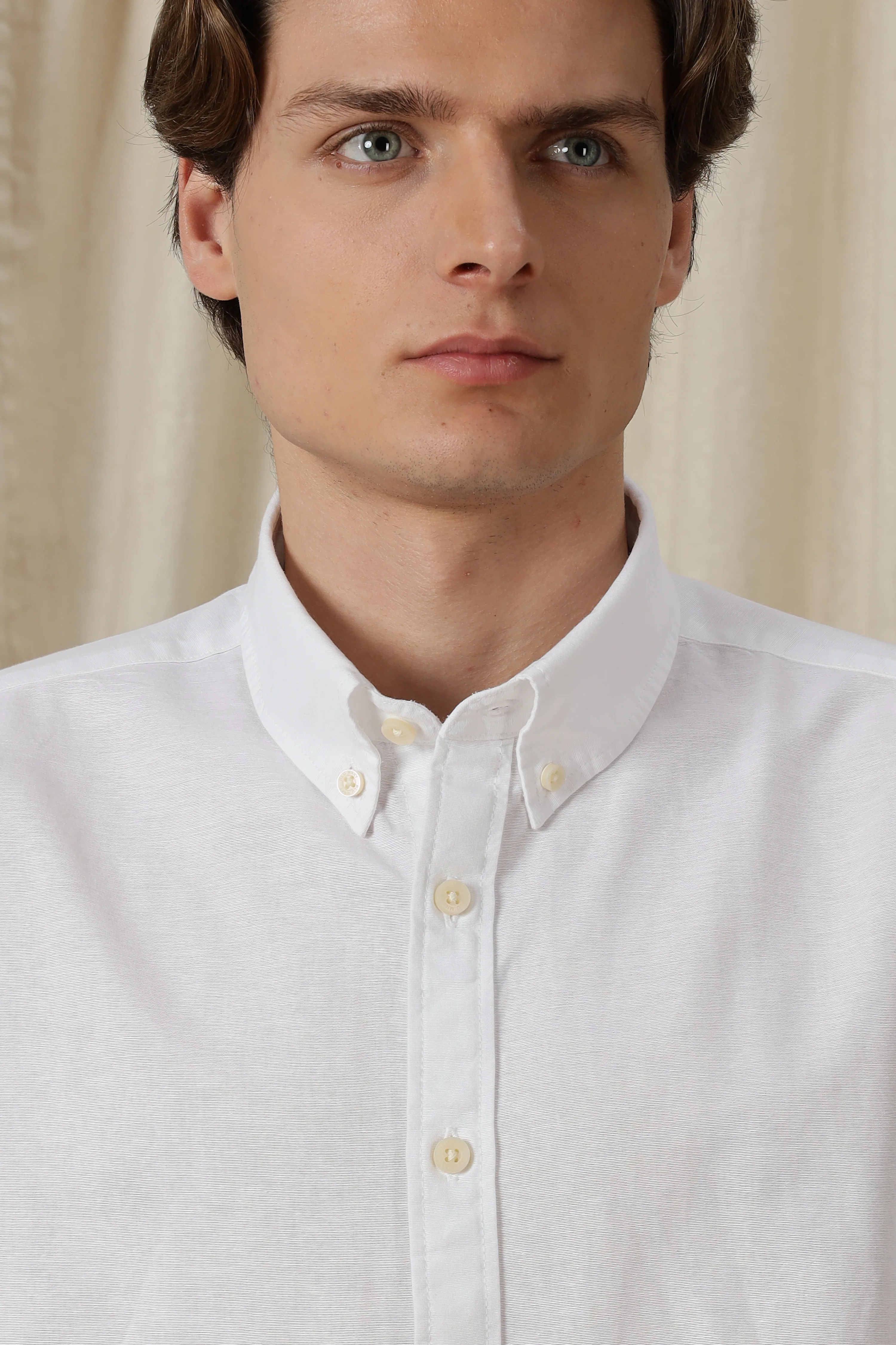Men Classic Button-Down Solid Casual Shirt - Image 3