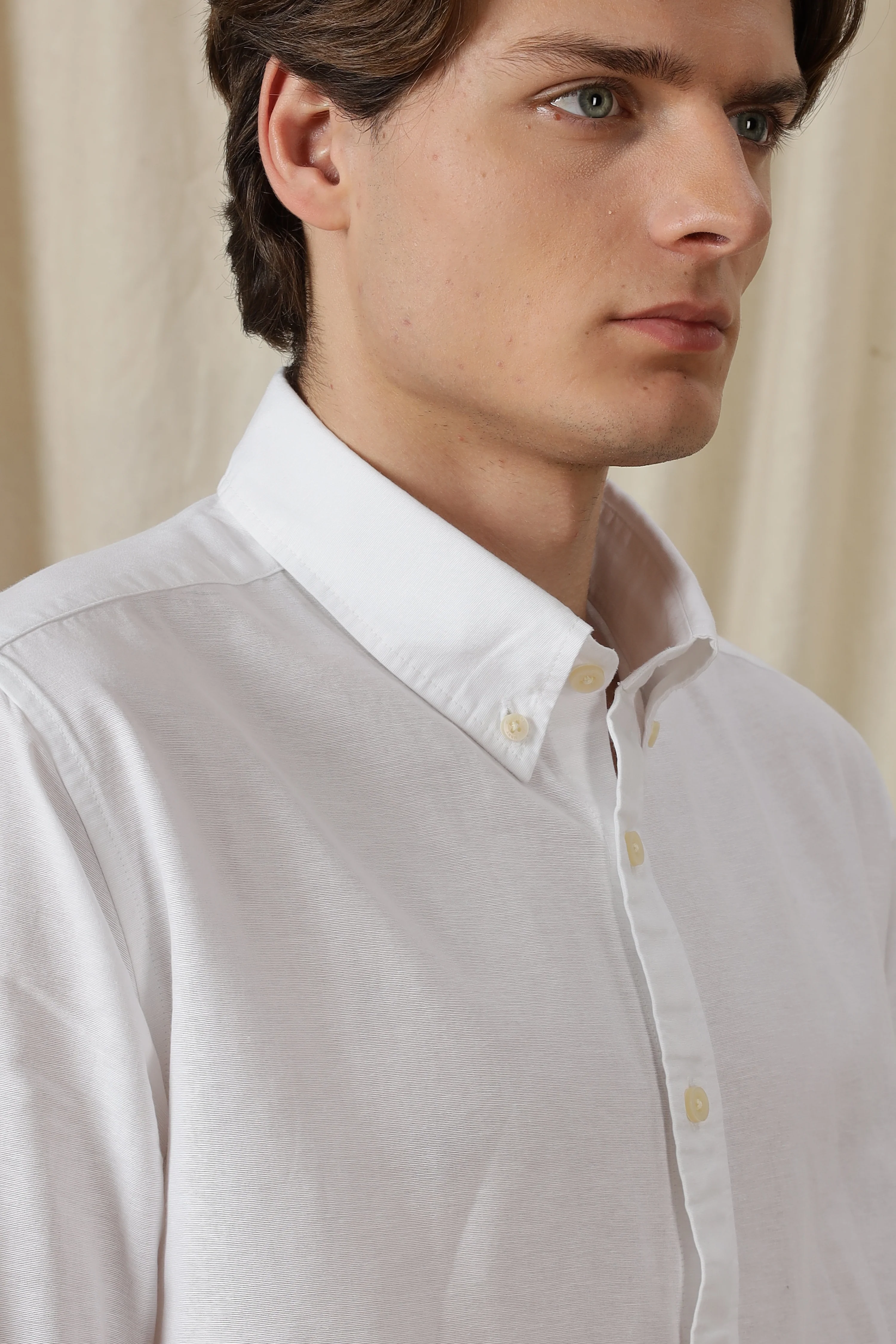 Men Classic Button-Down Solid Casual Shirt - Image 4