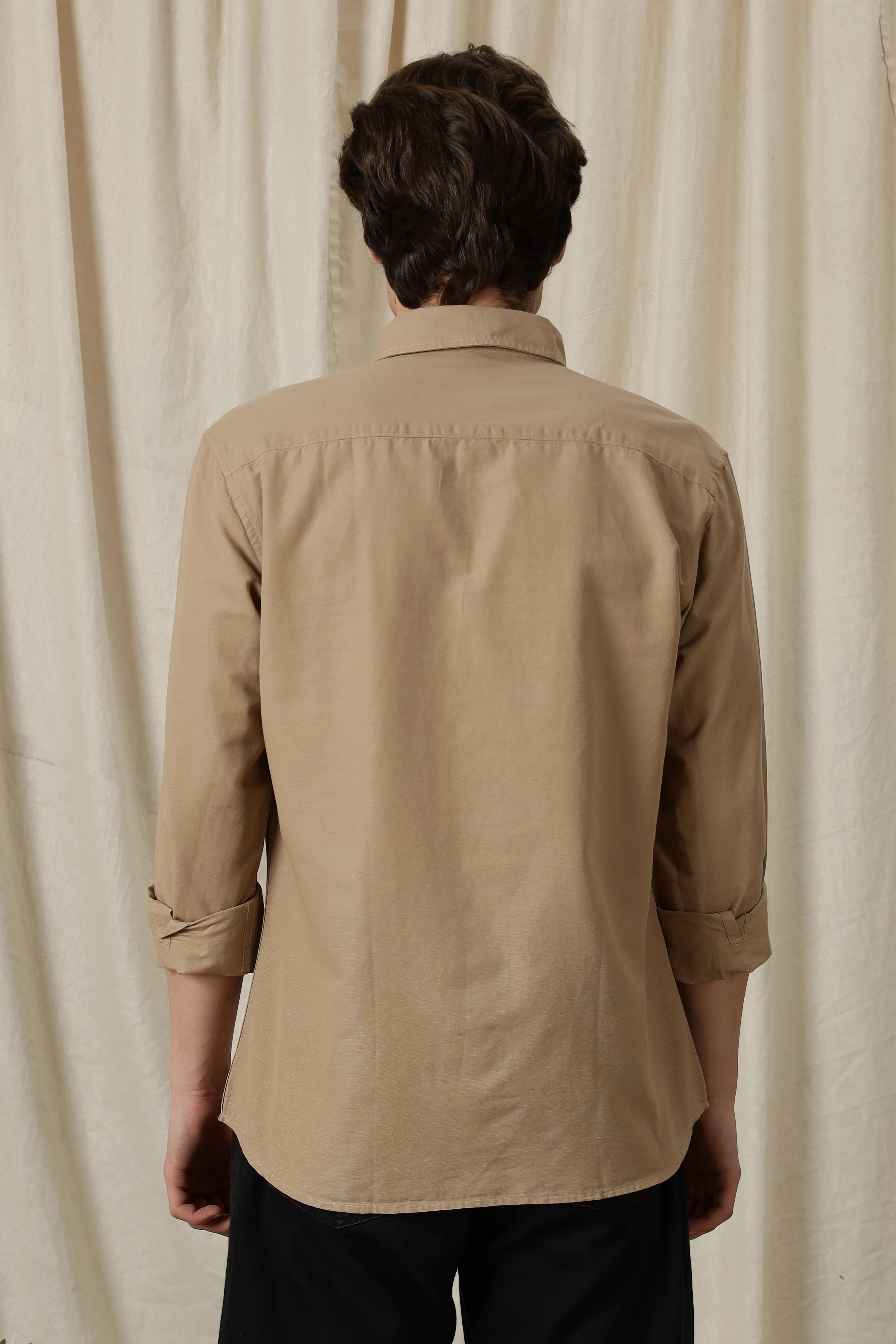 Men Classic Button-Down Solid Casual Shirt - Image 2