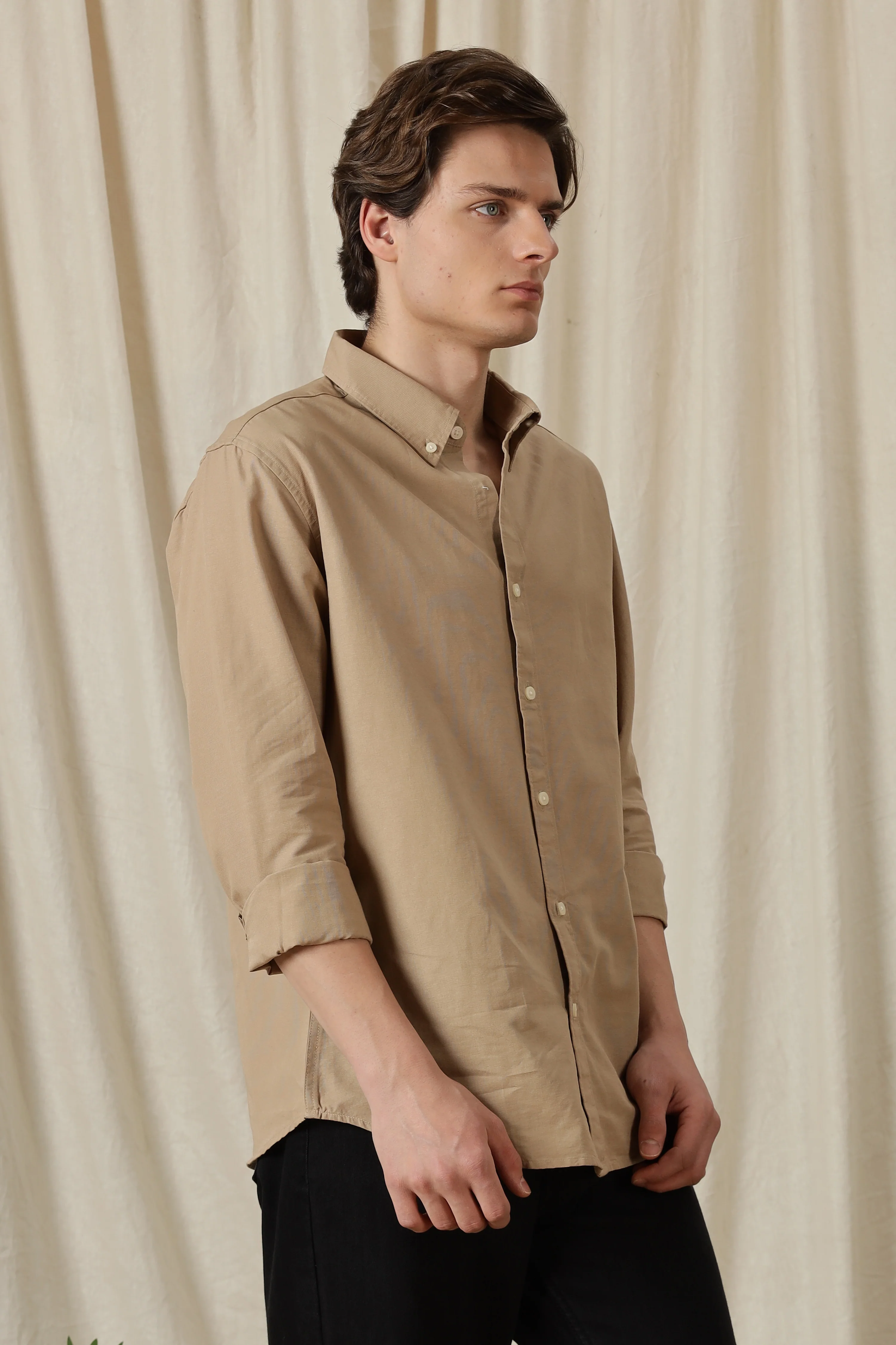 Men Classic Button-Down Solid Casual Shirt - Image 6