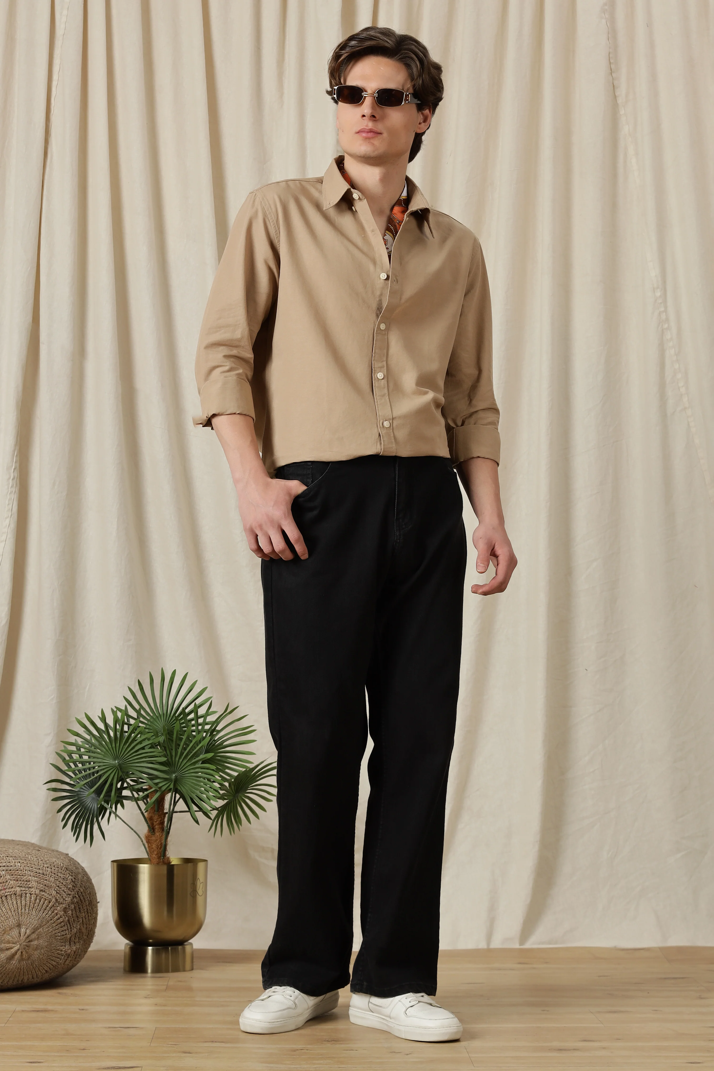 Men Classic Button-Down Solid Casual Shirt - Image 8