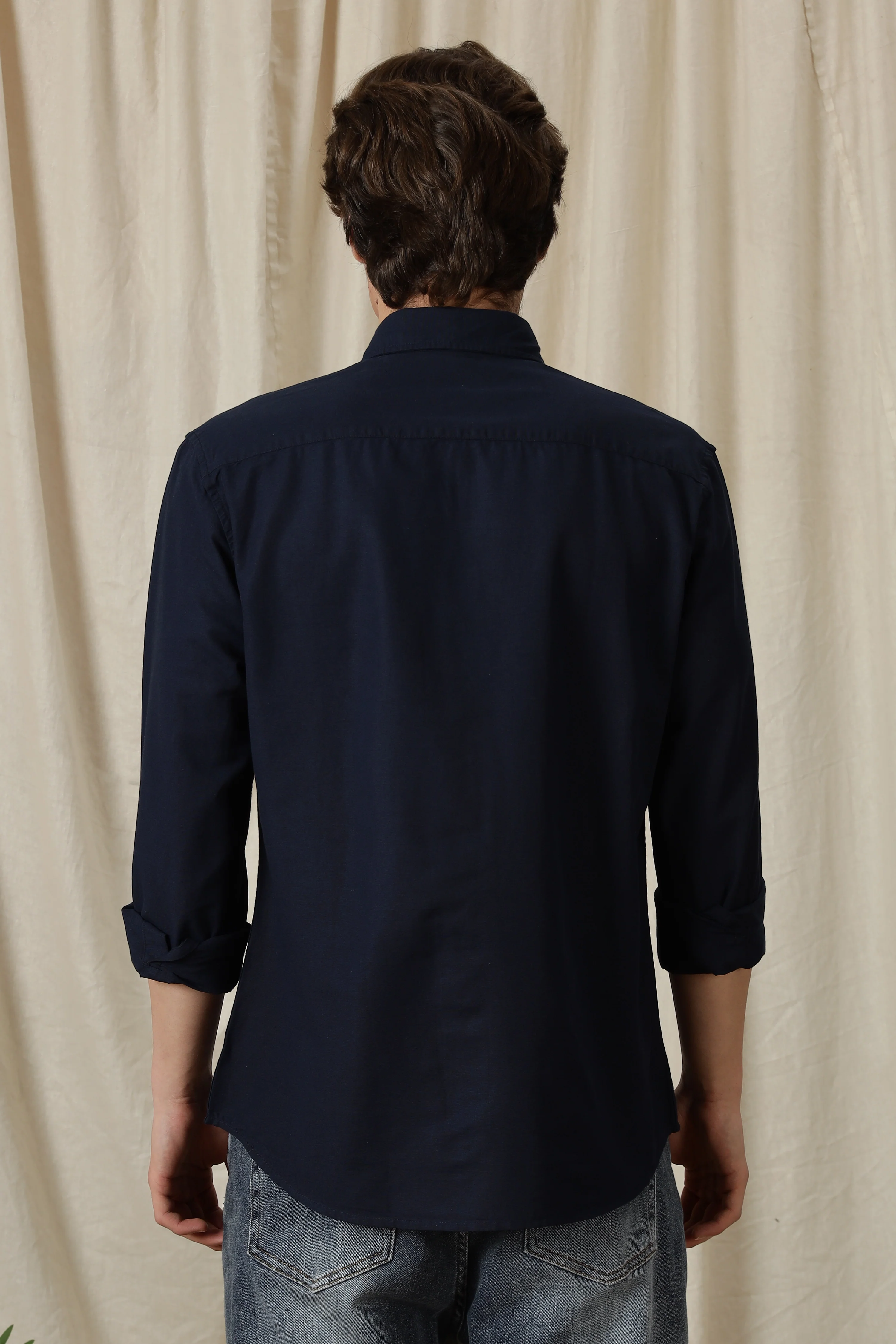 Men Classic Button-Down Solid Casual Shirt - Image 9