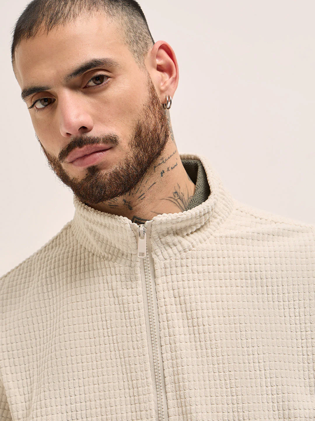 Men Classic Cream Jacket - Image 5