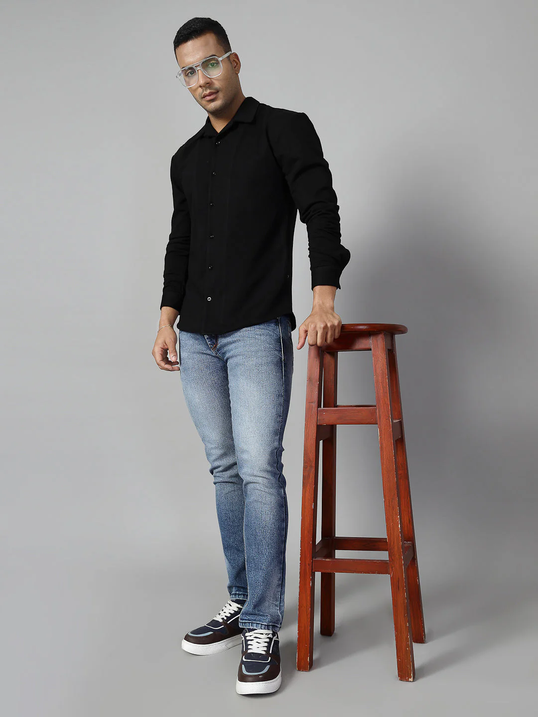 Men Classic Cuban Collar Terry Shirt - Image 3