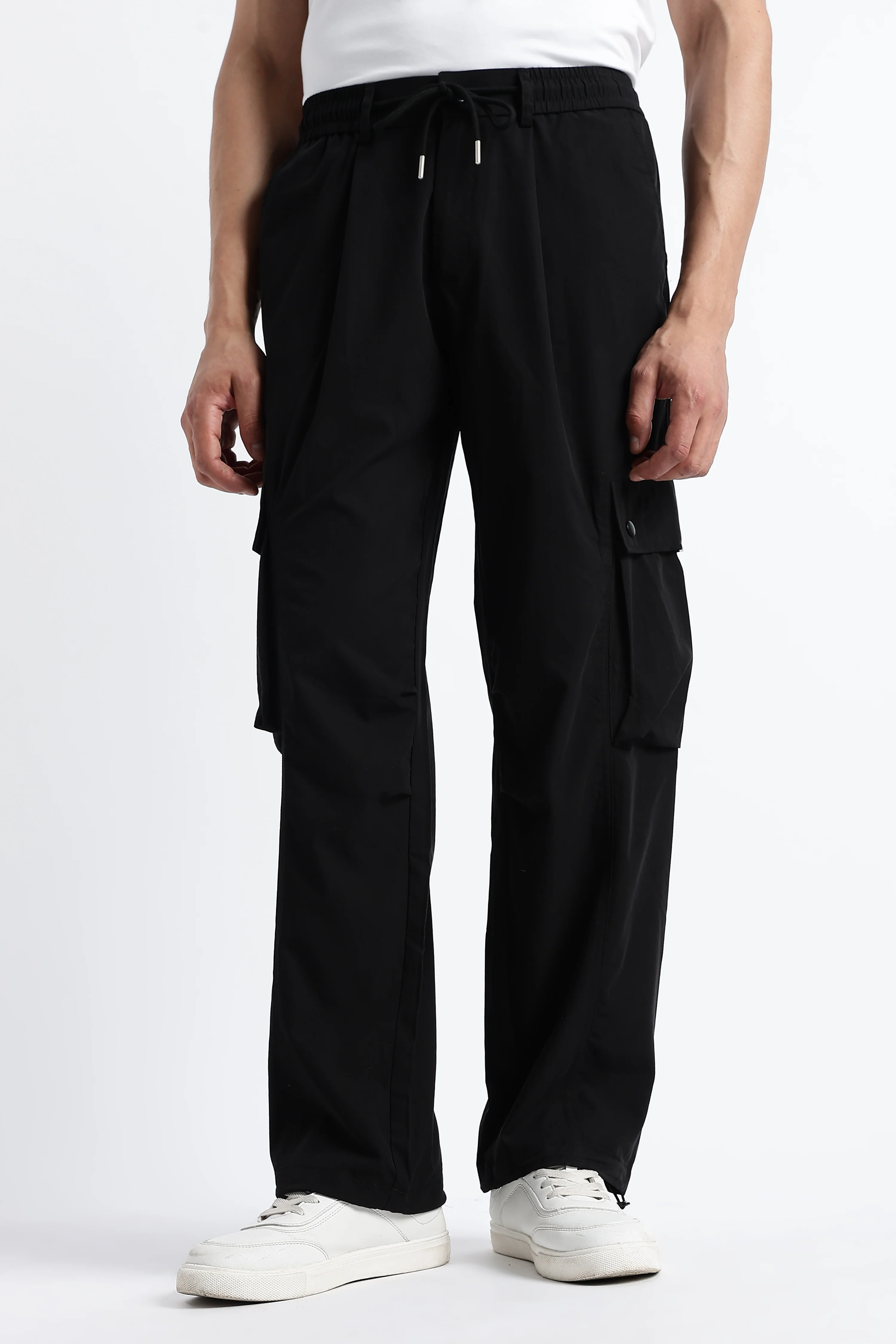 Men Classic Drawcord Cargo Pants - Image 4