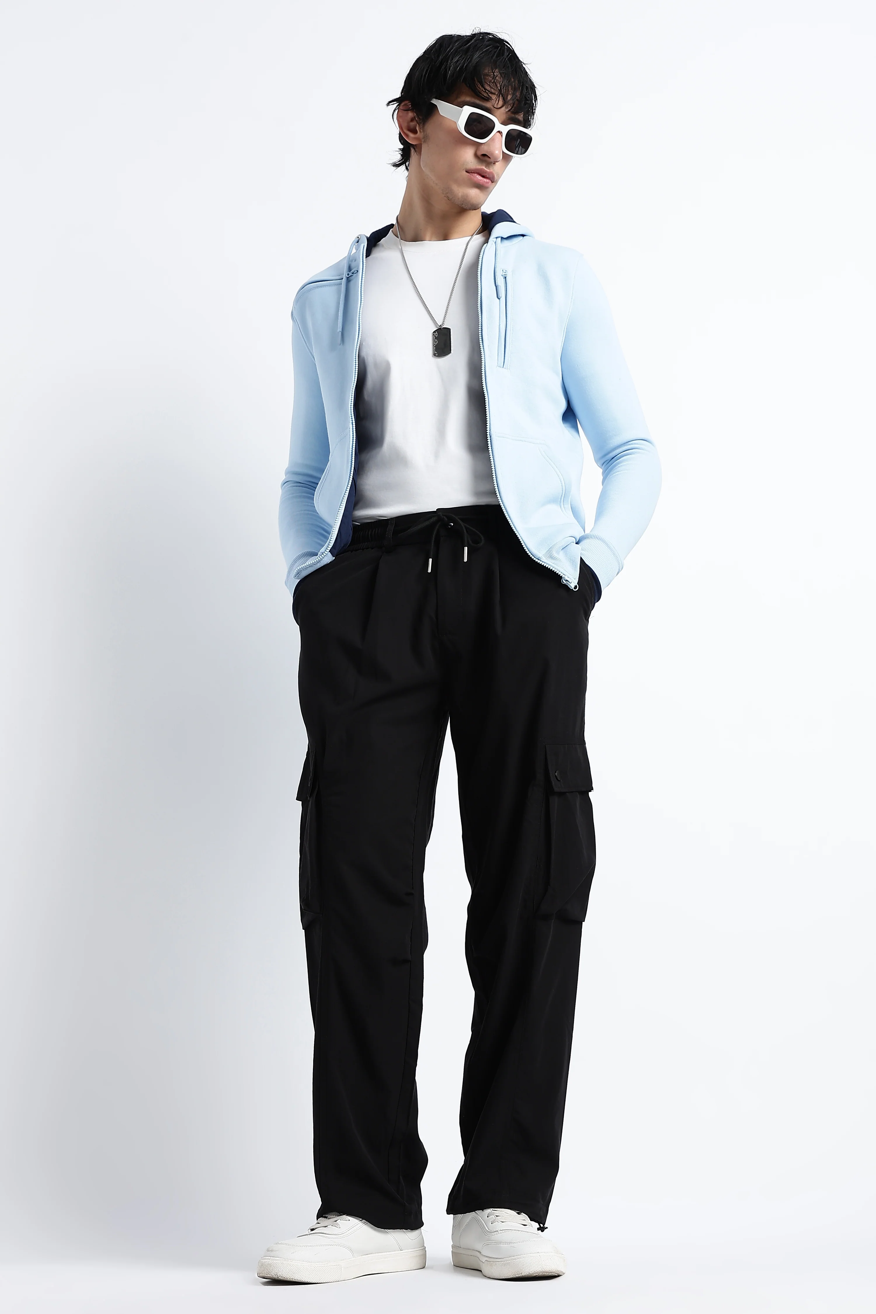Men Classic Drawcord Cargo Pants - Image 9