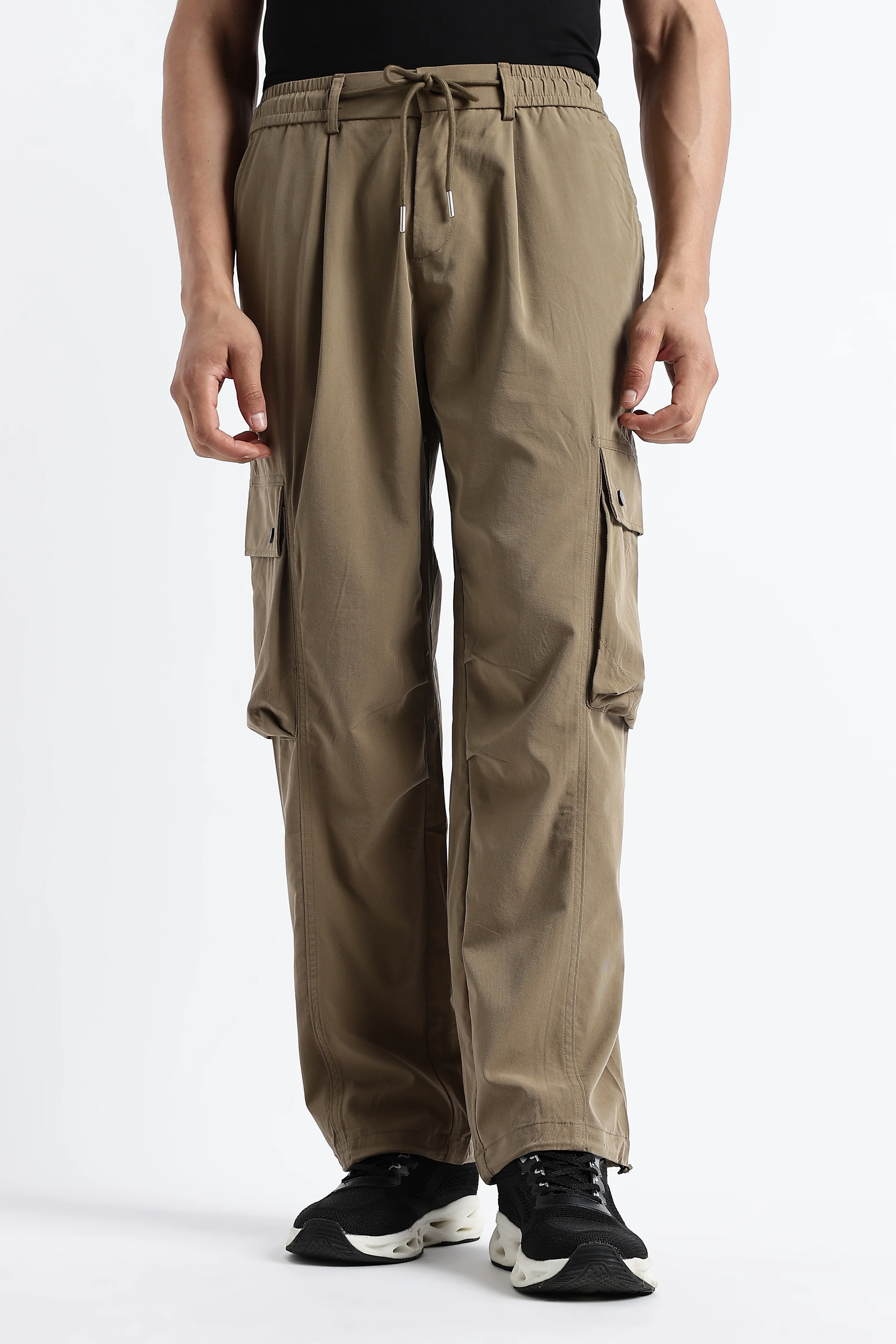 Men Classic Drawcord Cargo Pants - Image 5