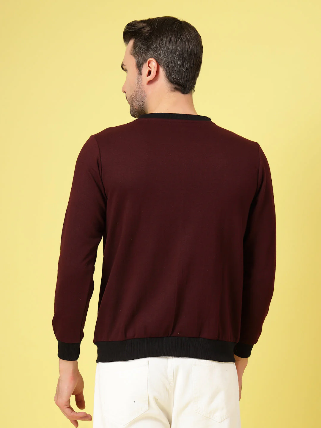 Men Classic Mandarin Bomber Jacket - Image 3