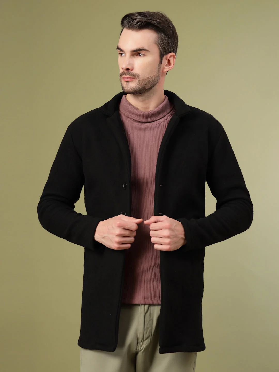 Men Classic Overcoat - Image 4