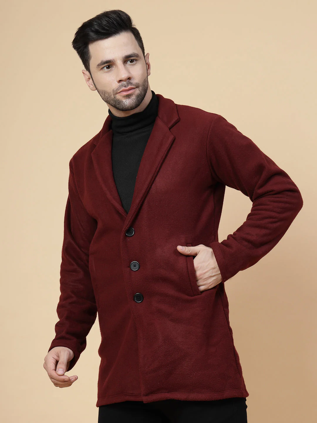 Men Classic Overcoat - Image 3