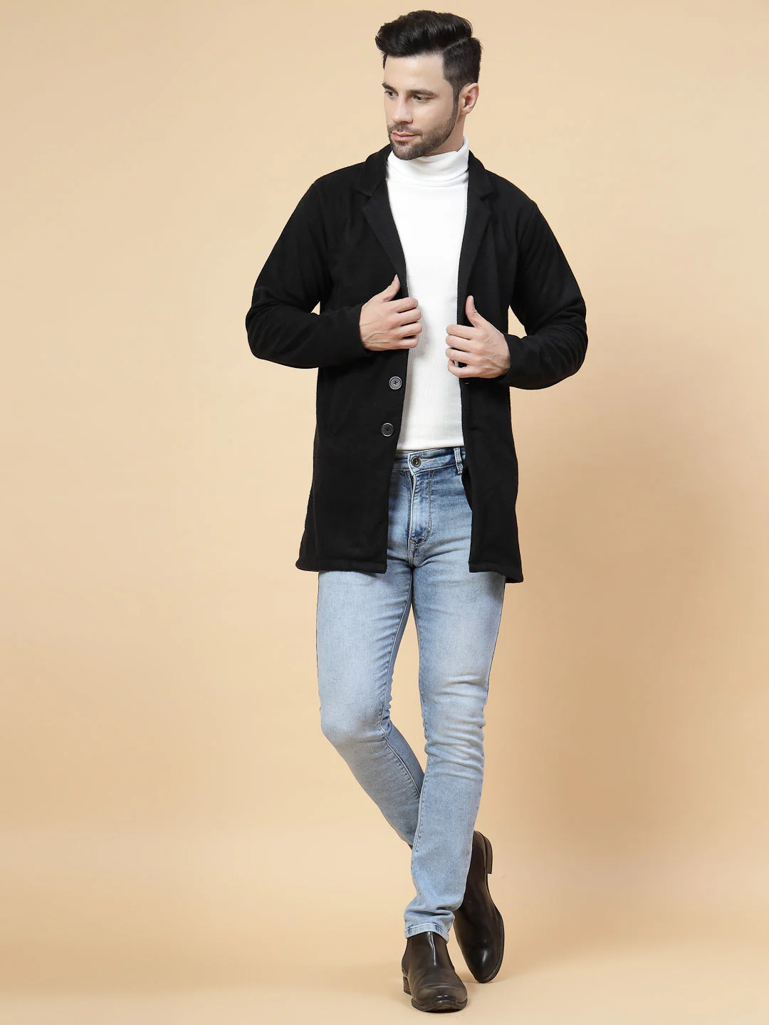 Men Classic Overcoat - Image 4