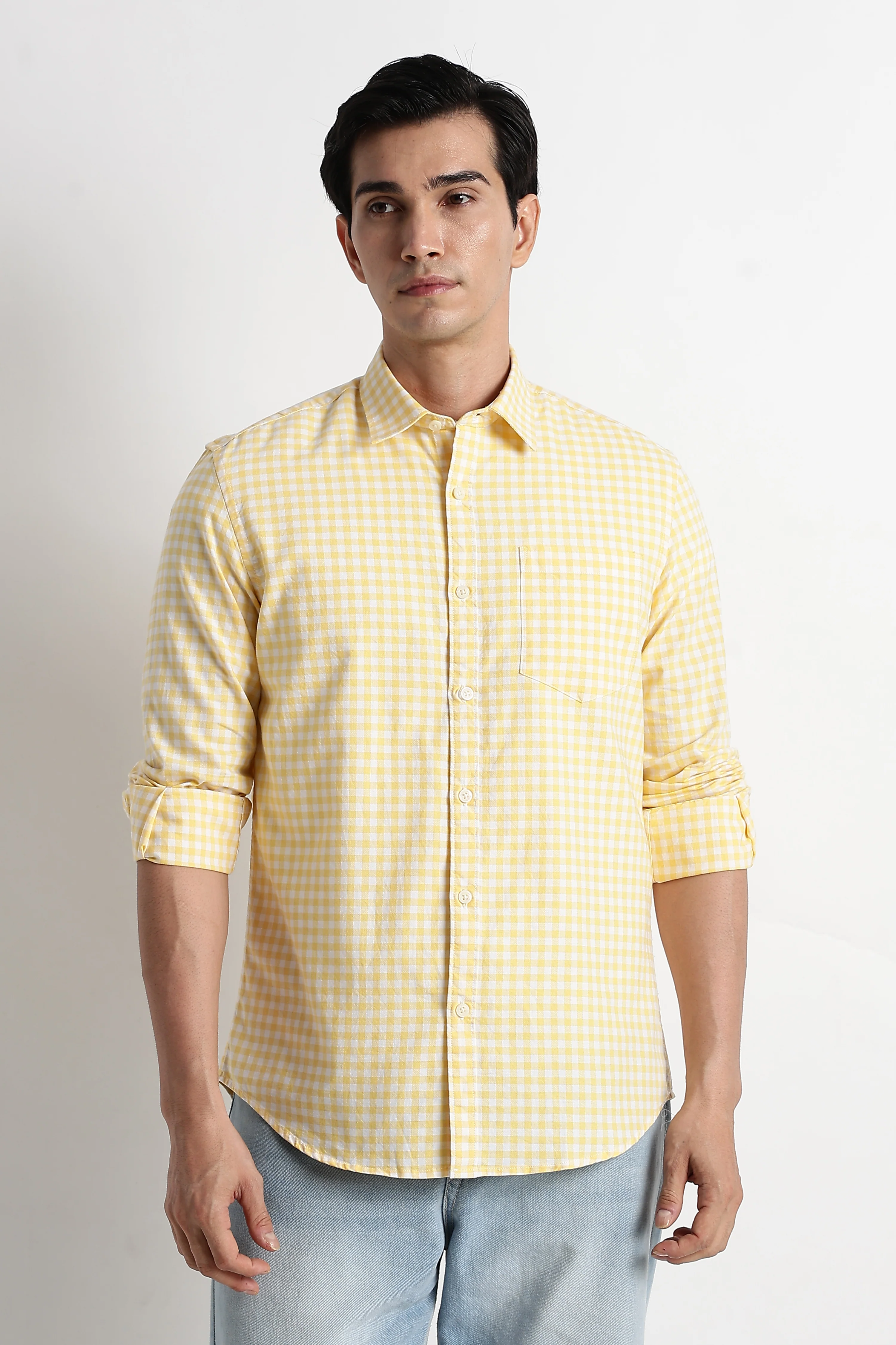 Men Classic Oxford Check Shirt - Image 10