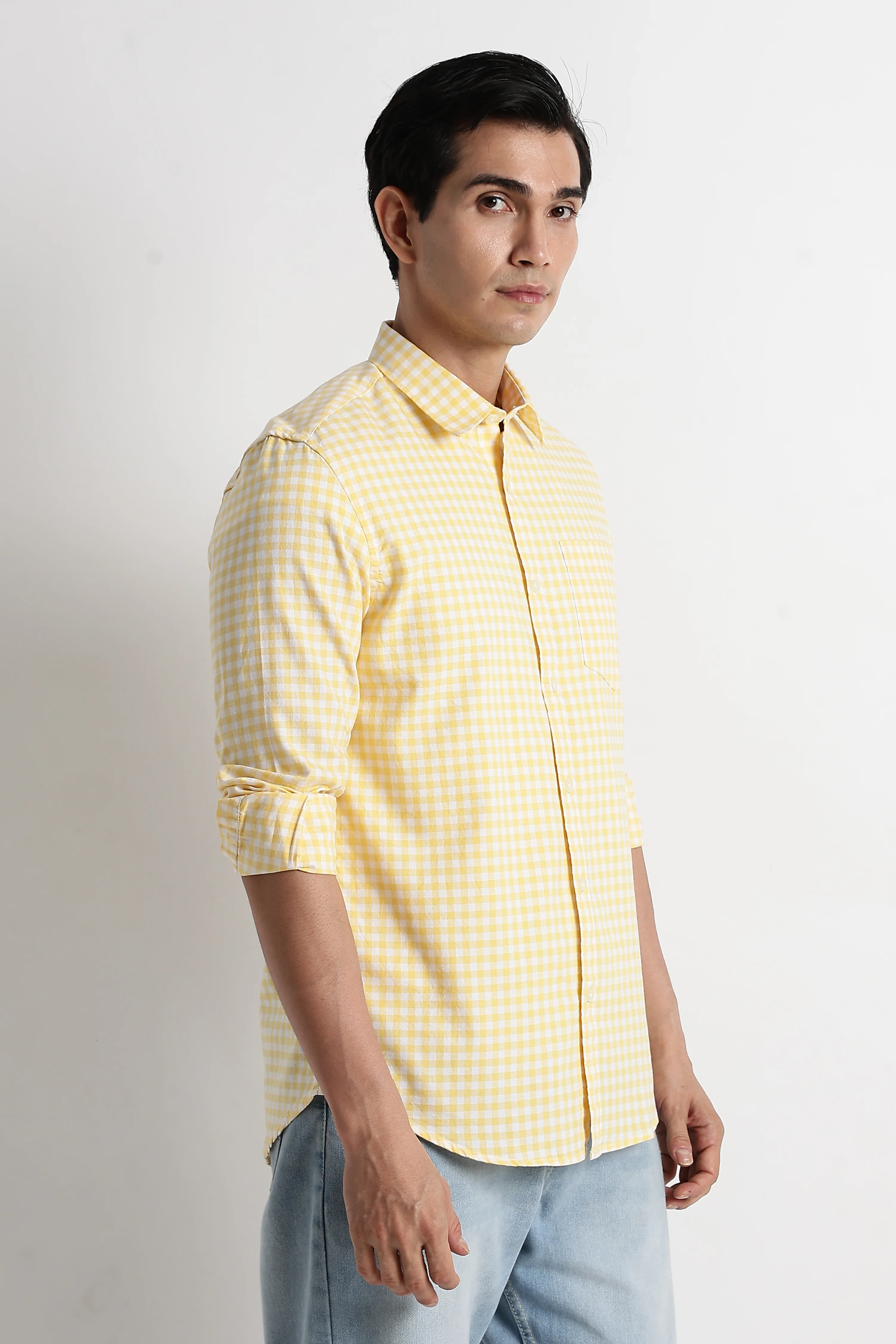 Men Classic Oxford Check Shirt - Image 11