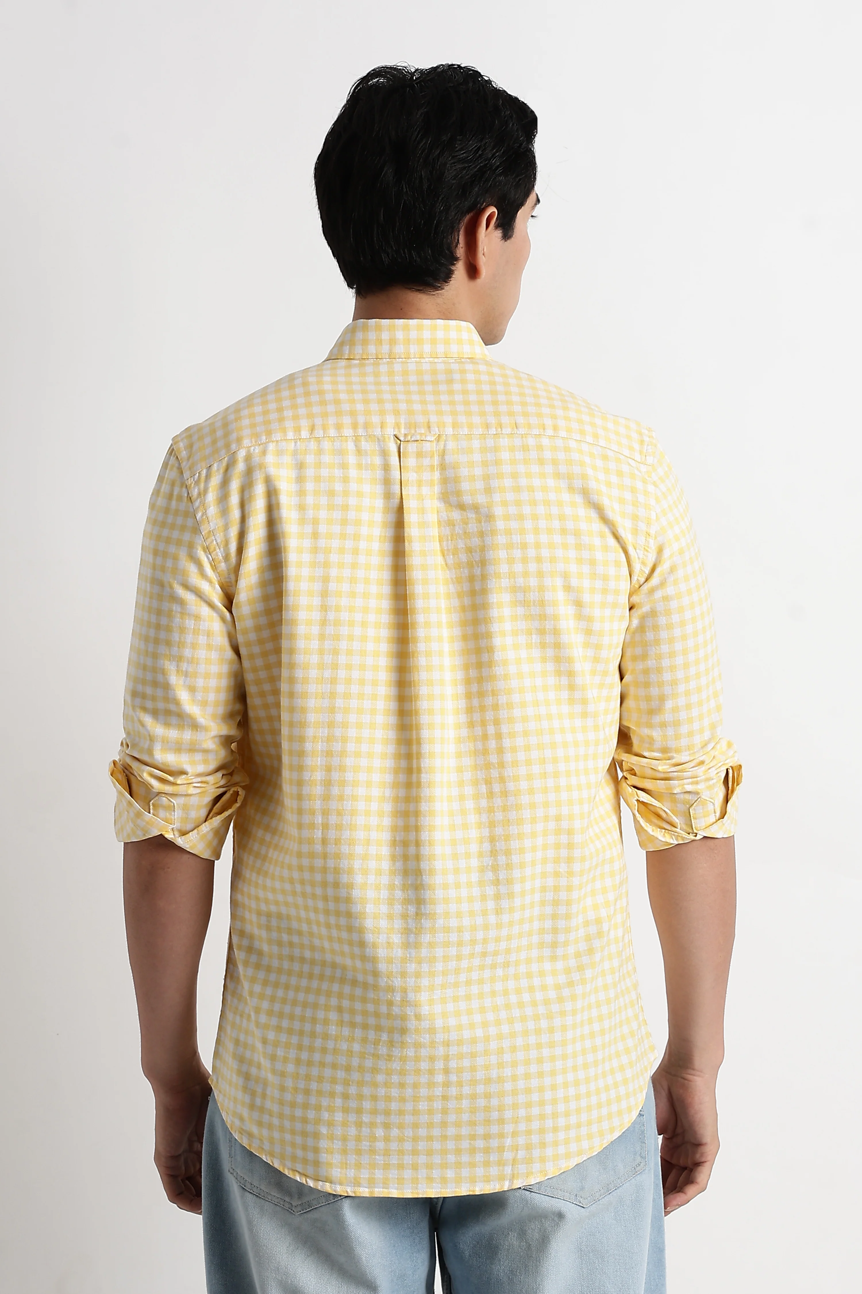 Men Classic Oxford Check Shirt - Image 3