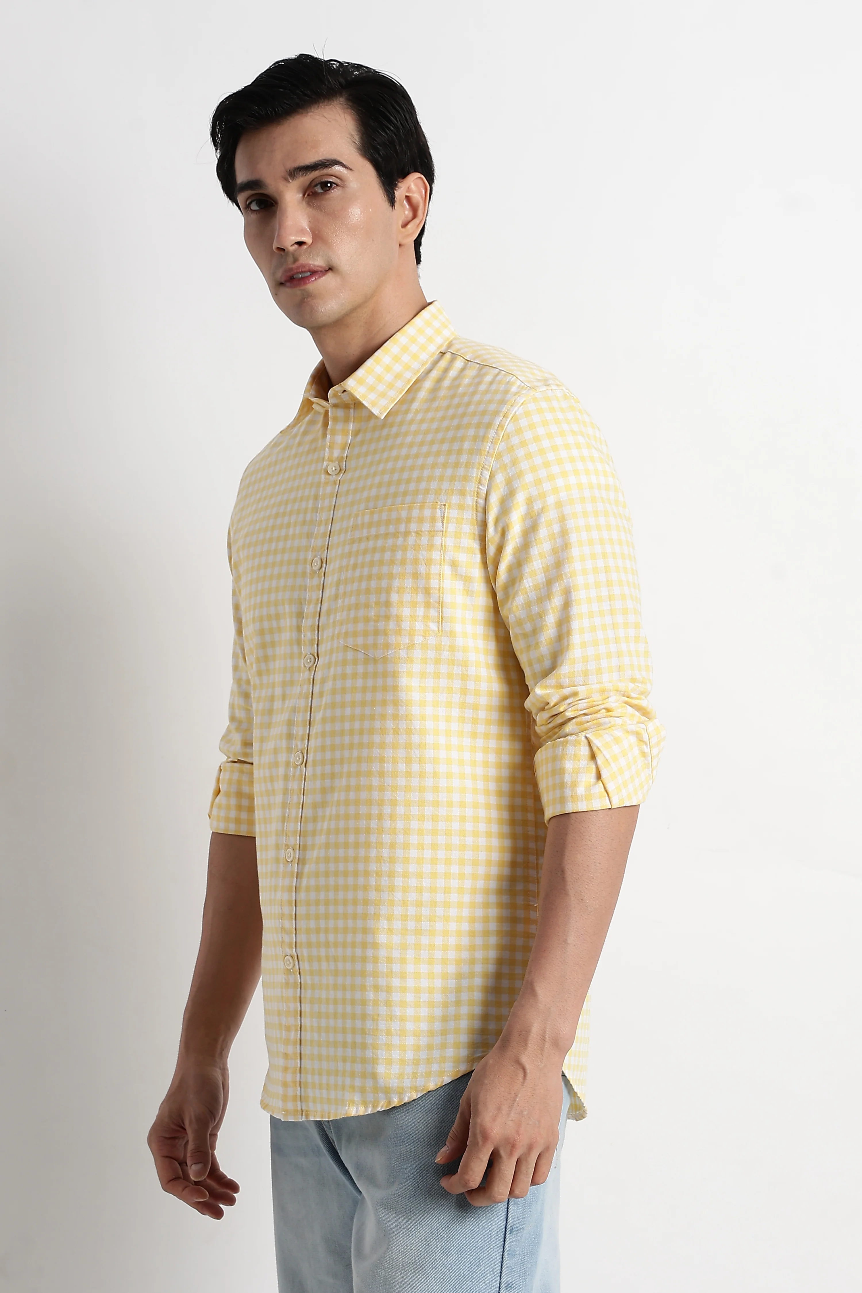 Men Classic Oxford Check Shirt - Image 6