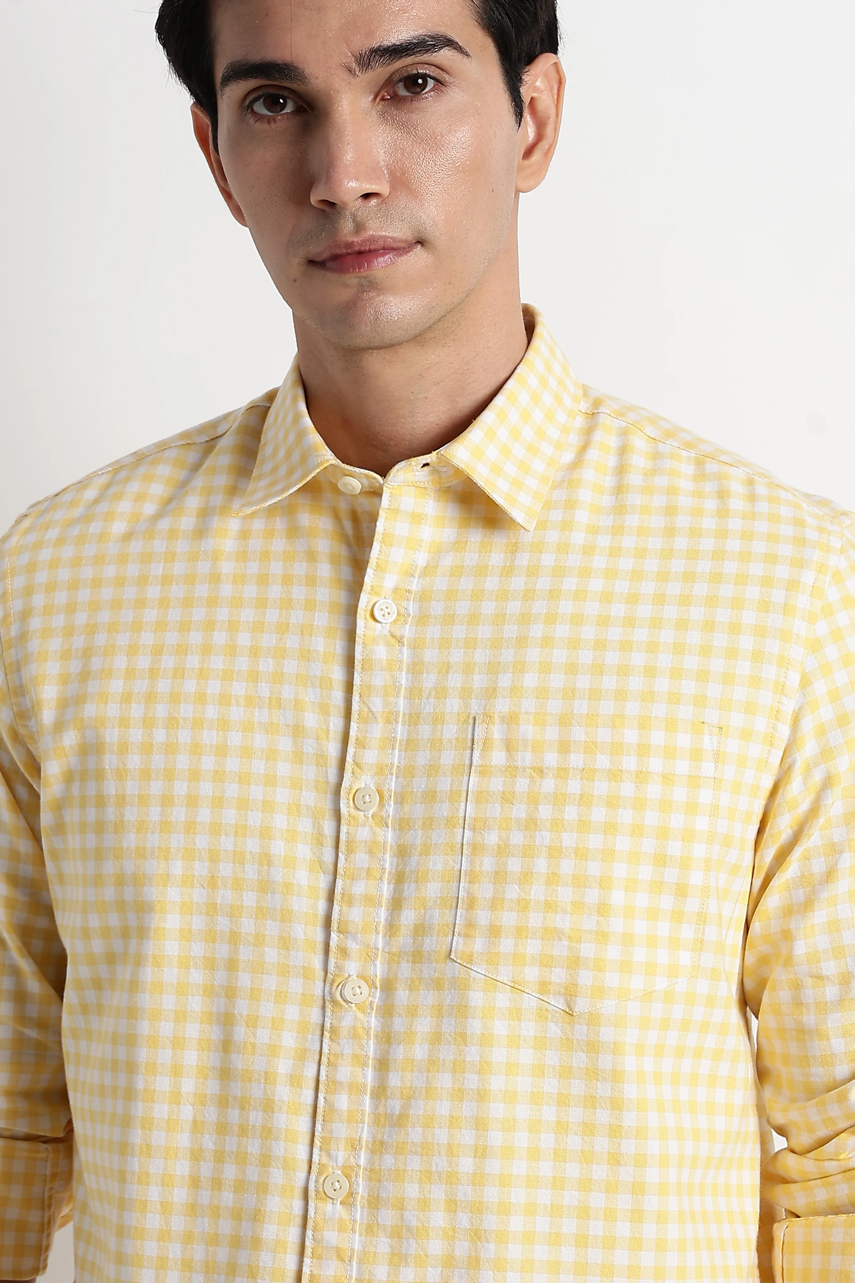 Men Classic Oxford Check Shirt - Image 8