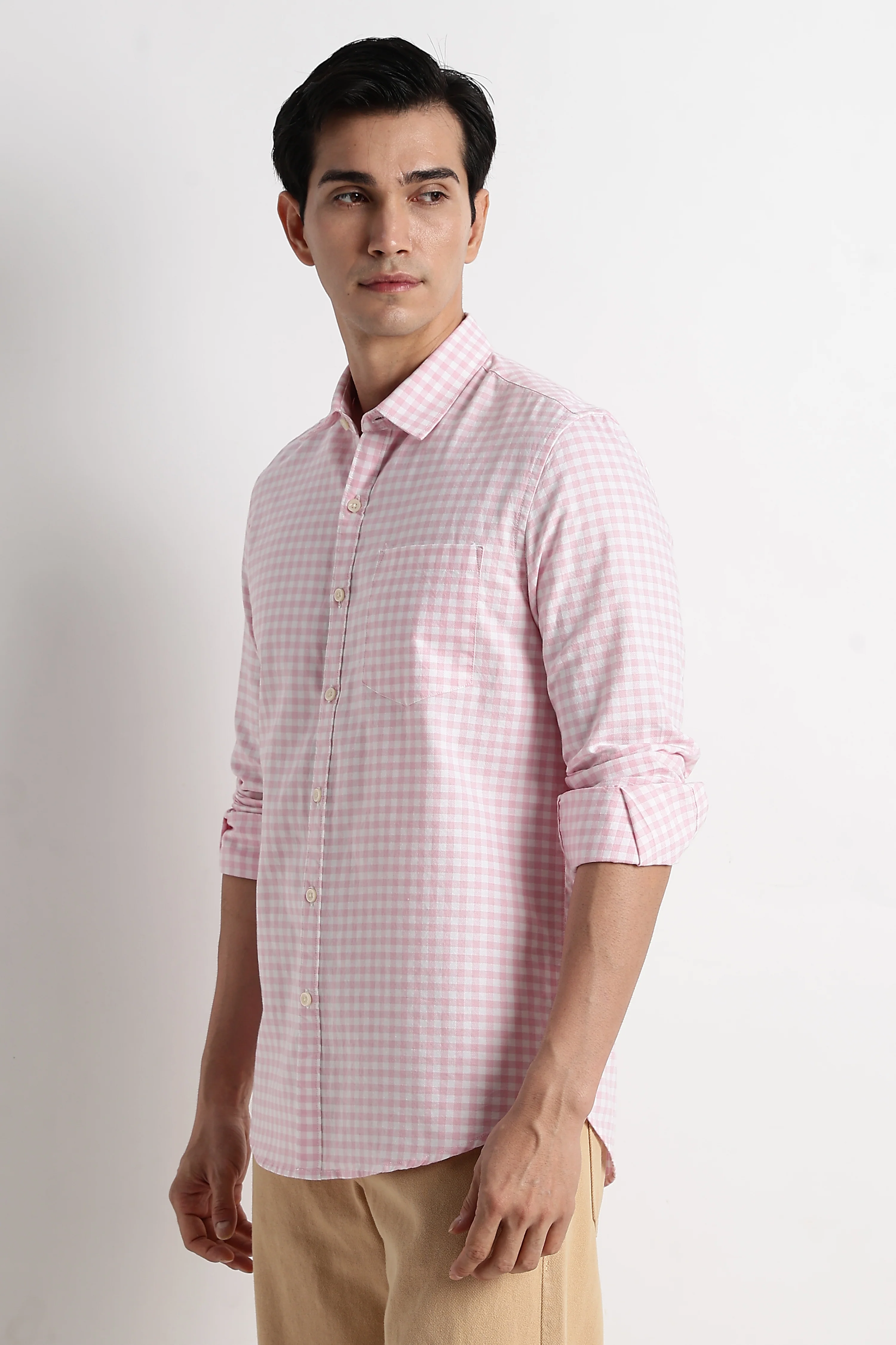 Men Classic Oxford Check Shirt - Image 2