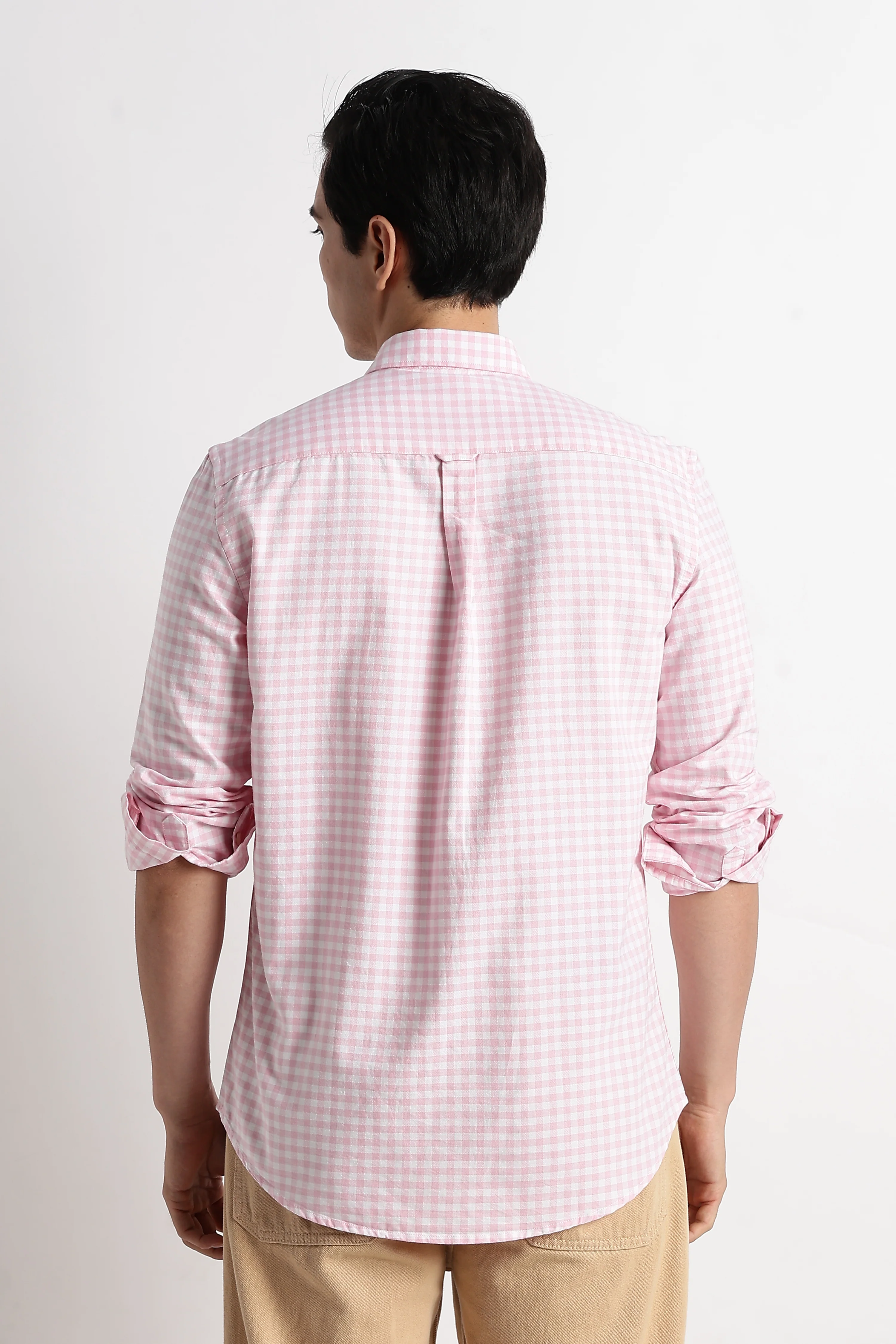 Men Classic Oxford Check Shirt - Image 5