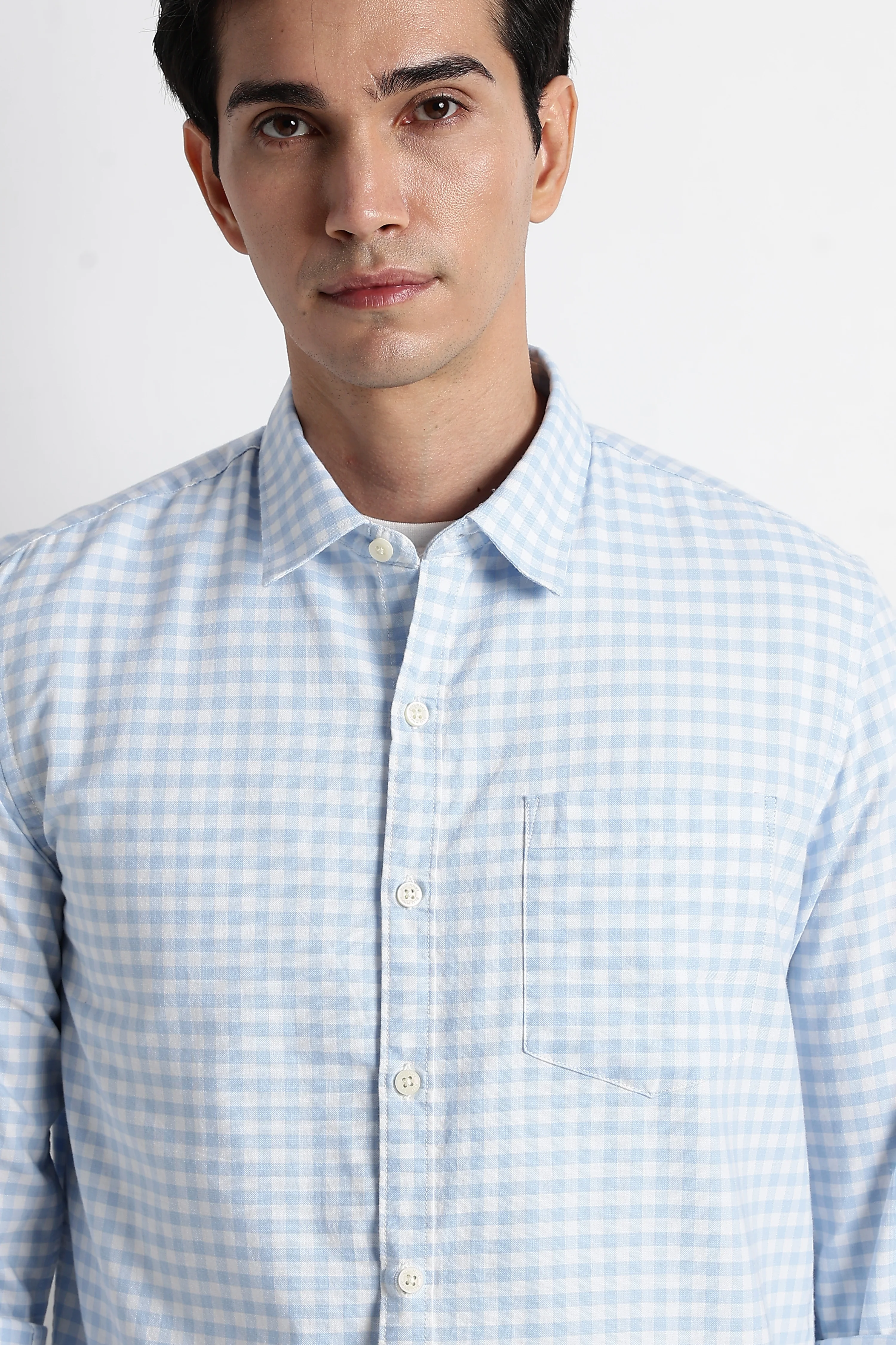 Men Classic Oxford Check Shirt - Image 2