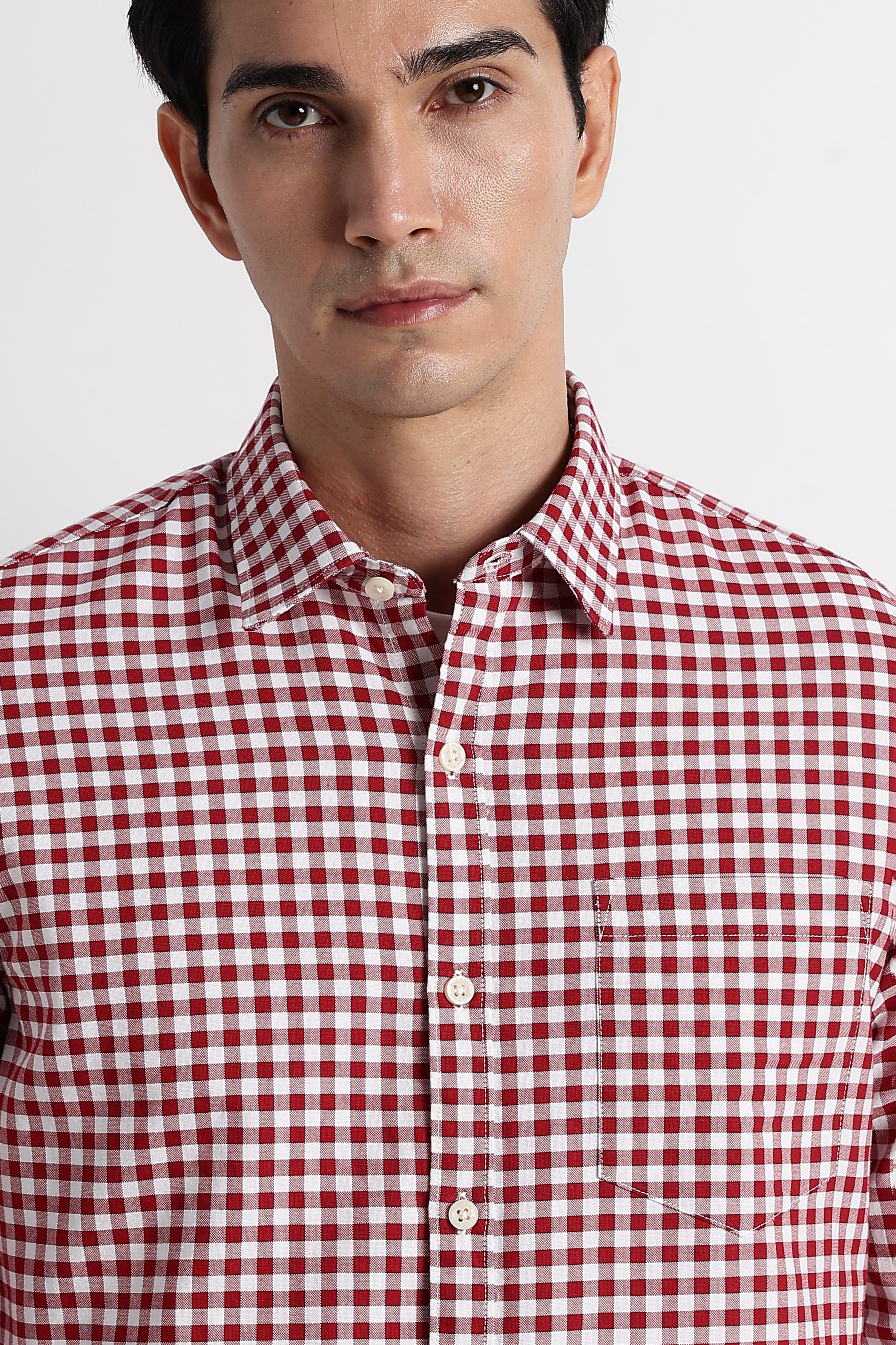 Men Classic Oxford Check Shirt - Image 10