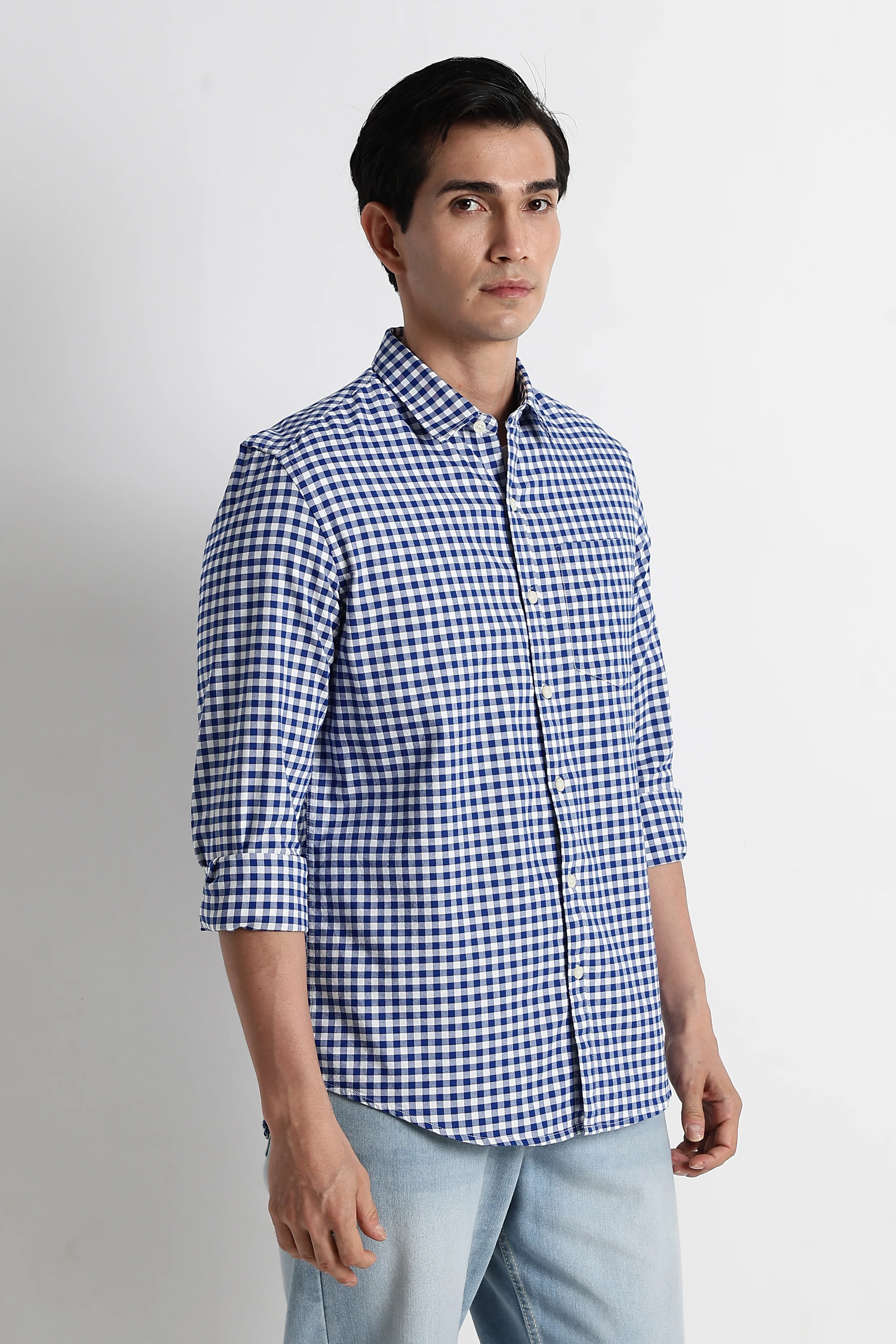 Men Classic Oxford Check Shirt - Image 2