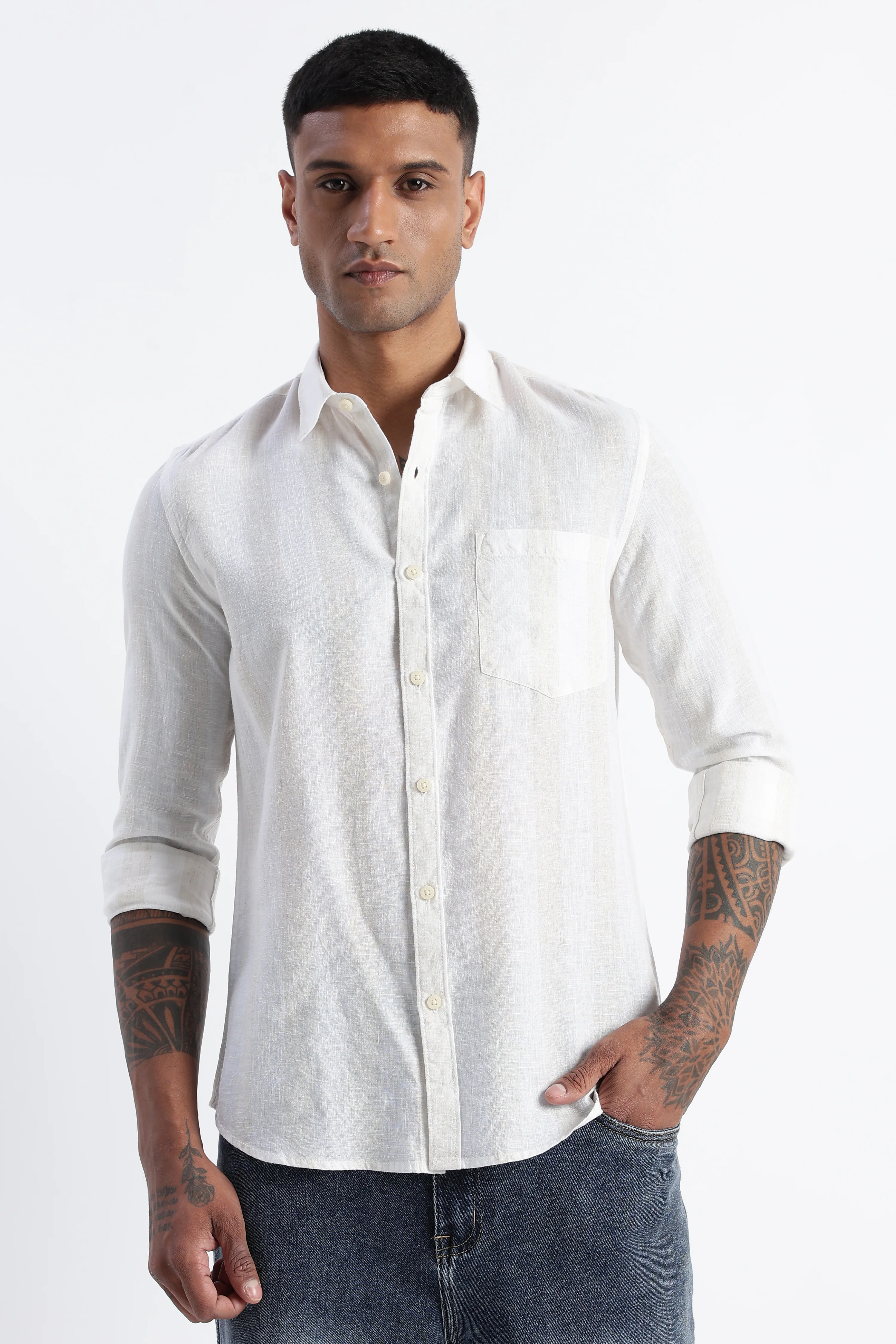 Men Classic Stripe Shirt - Image 7