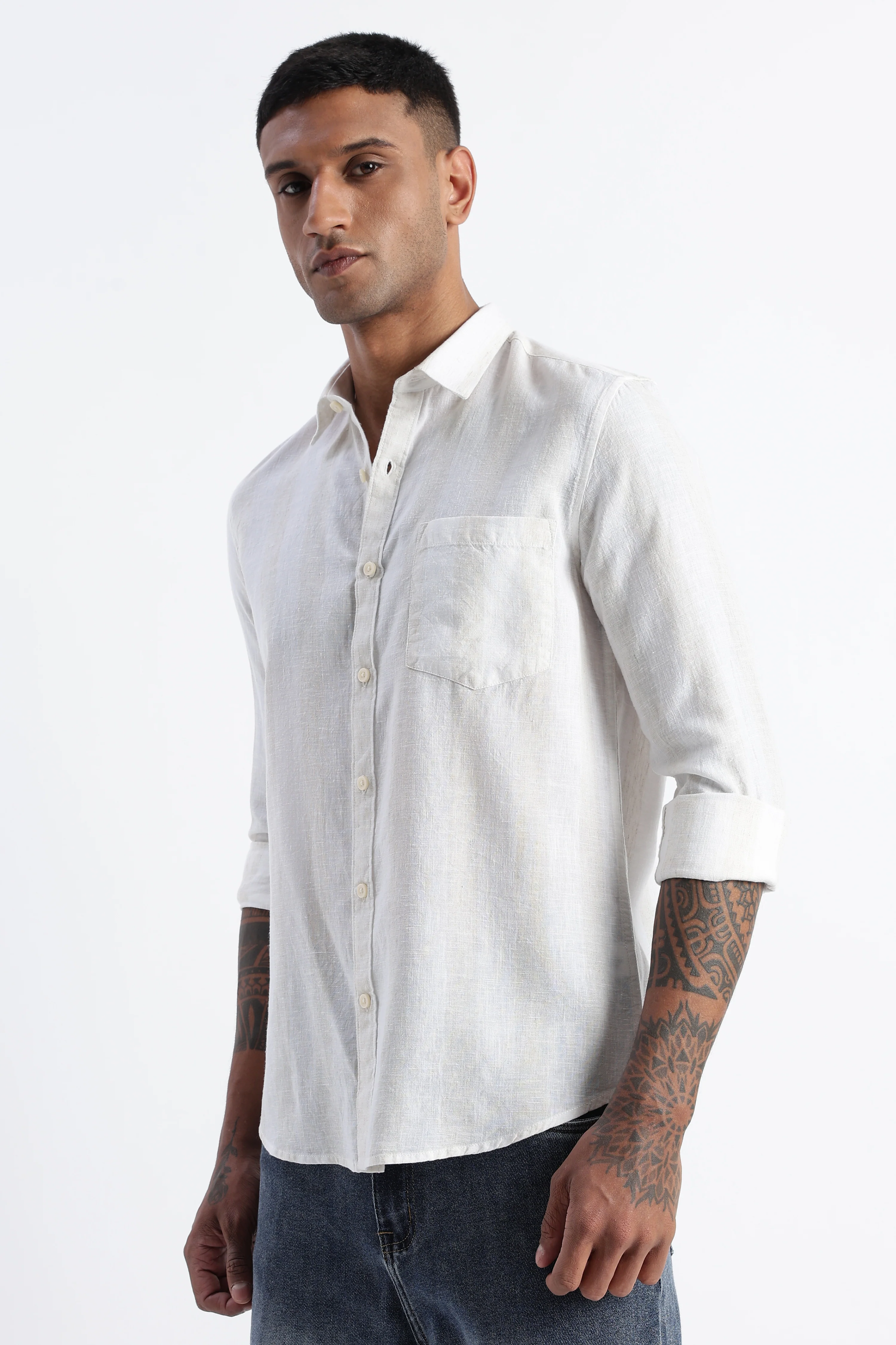 Men Classic Stripe Shirt - Image 8