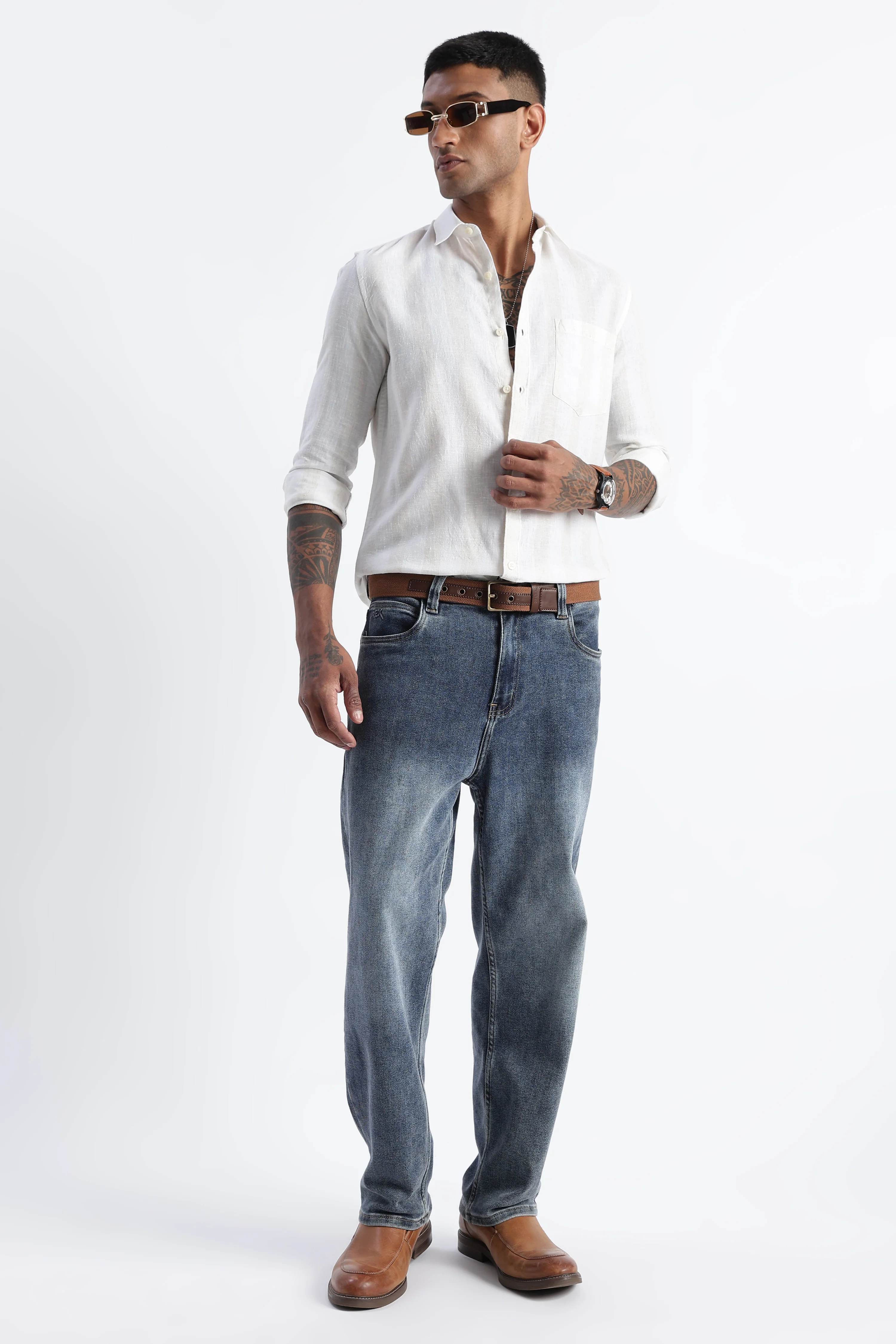 Men Classic Stripe Shirt - Image 9
