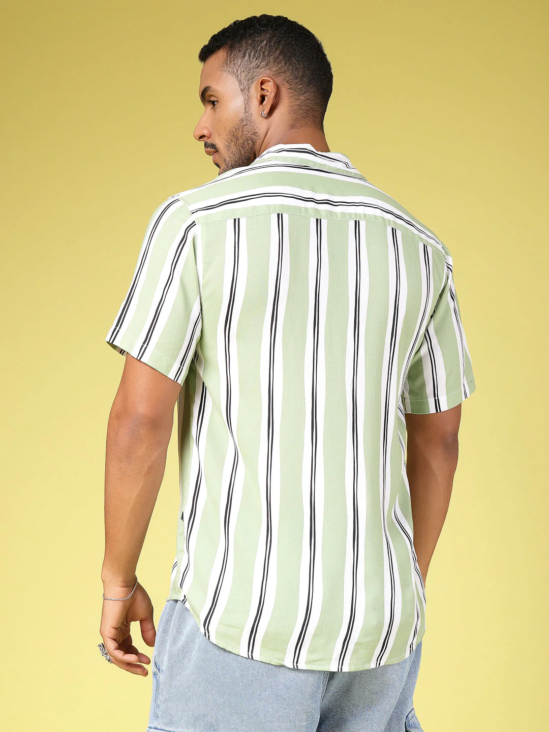 Men Classic Stripes Shirt - Image 2