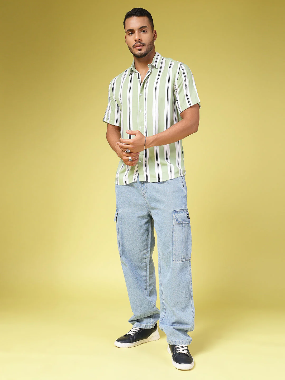 Men Classic Stripes Shirt - Image 4