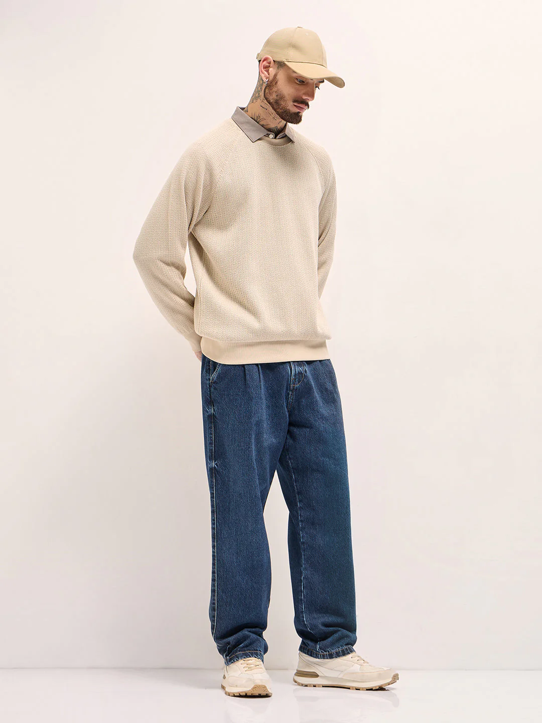 Men Classic Wide-Leg Denim Jeans - Image 4