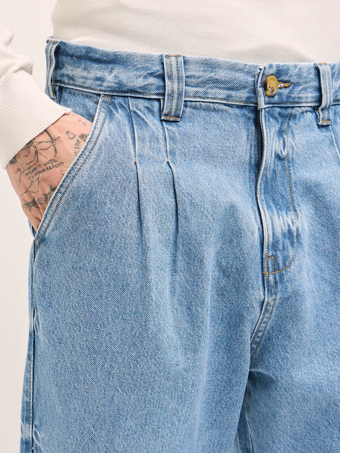 Men Classic Wide-Leg Denim Jeans - Image 5